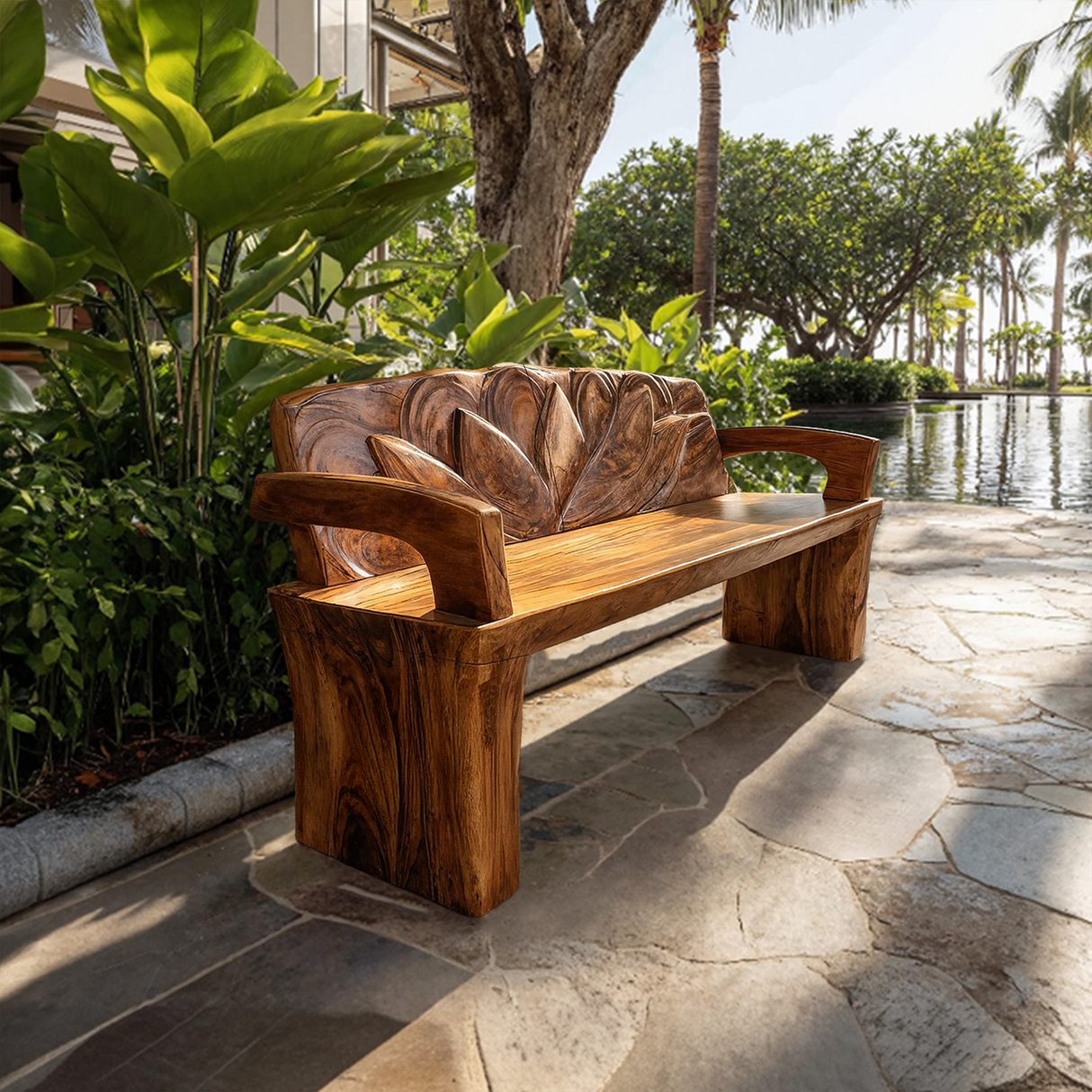 Live Edge Handmade Wood Bench For Entryway Seating Decor