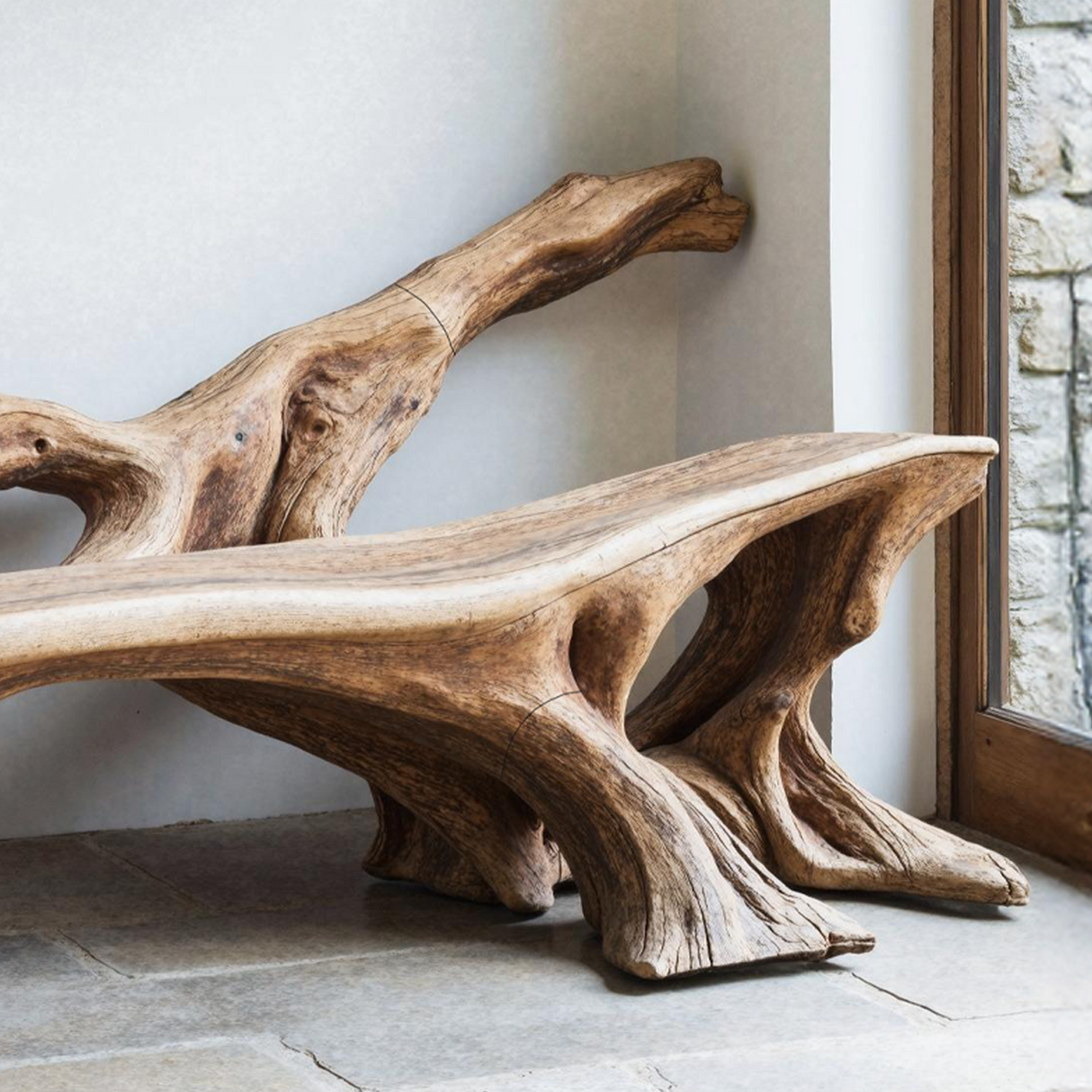 Handcrafted Wooden Bench Outdoor Seating For Durable Patios