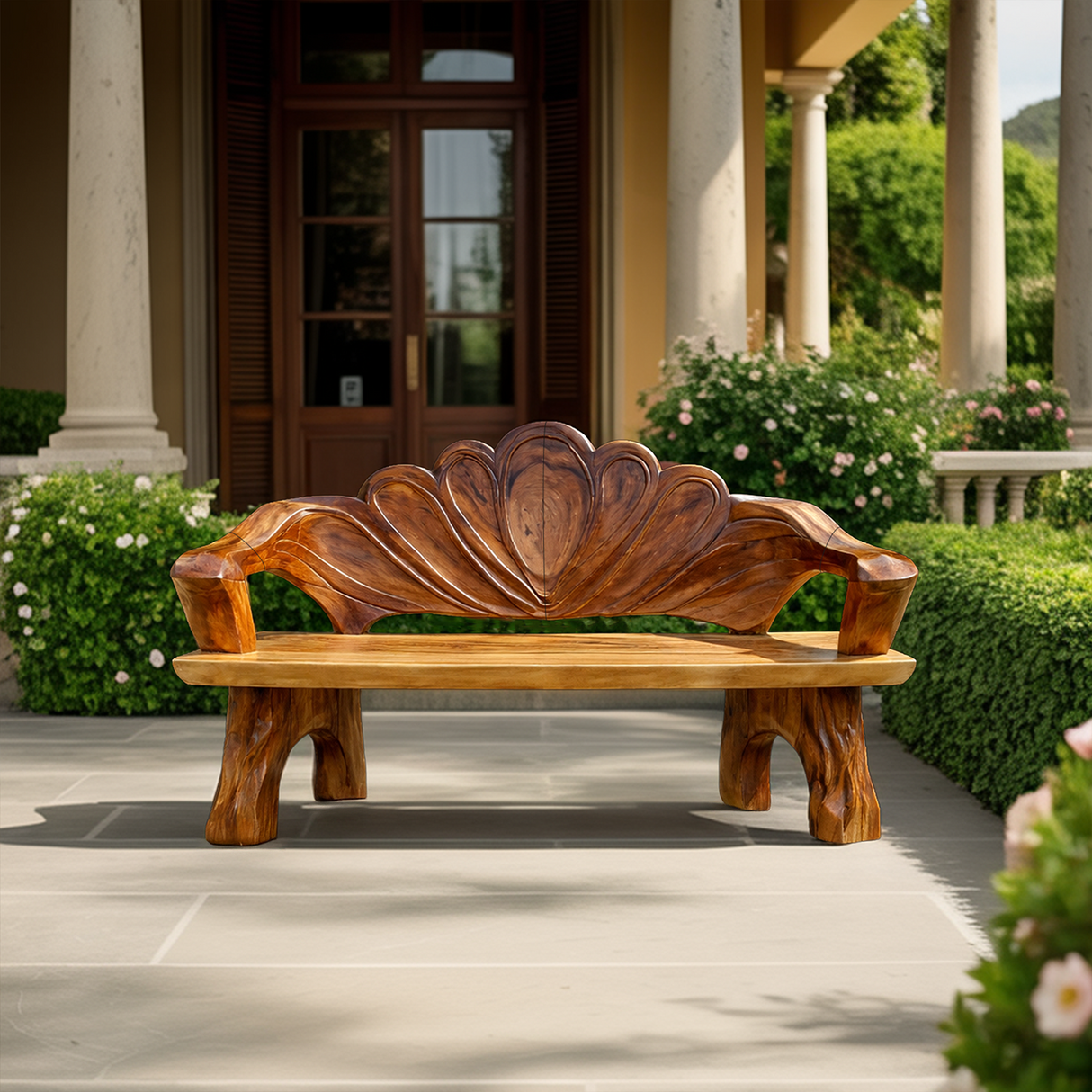 Handmade Live Edge Entryway Bench For Hallway Seating