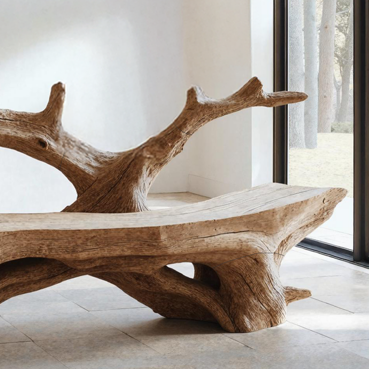 Farmhouse Live Edge Bench Outdoor Decor For Unique Garden Spaces