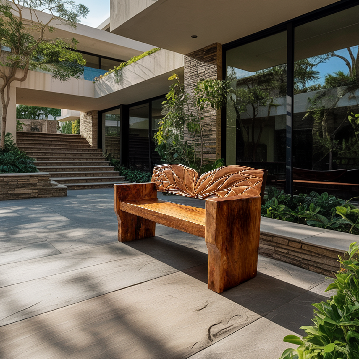 Solid Wood Entryway Bench For Natural Style Home Decor
