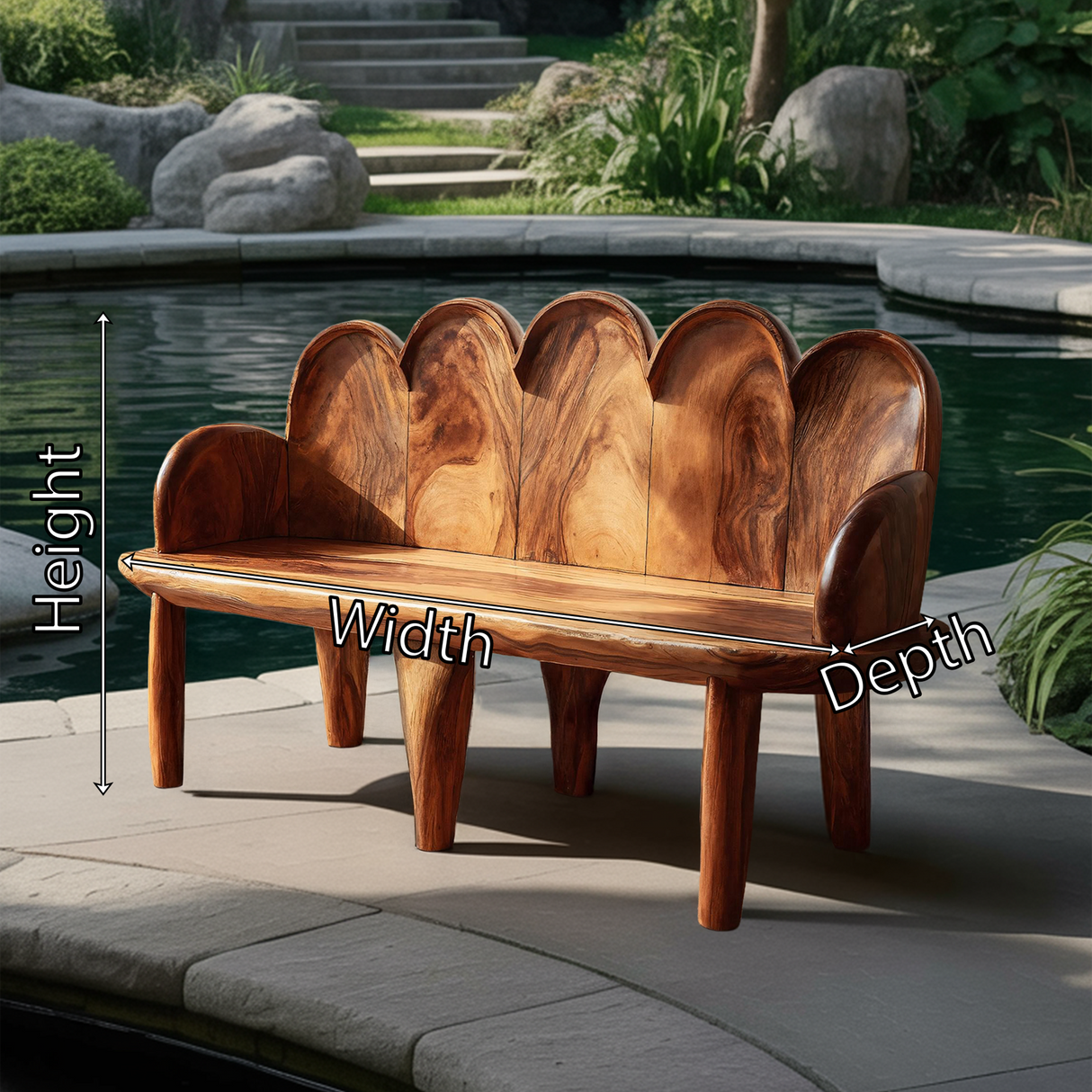 Natural Live Edge Entryway Bench For Home Entry Space