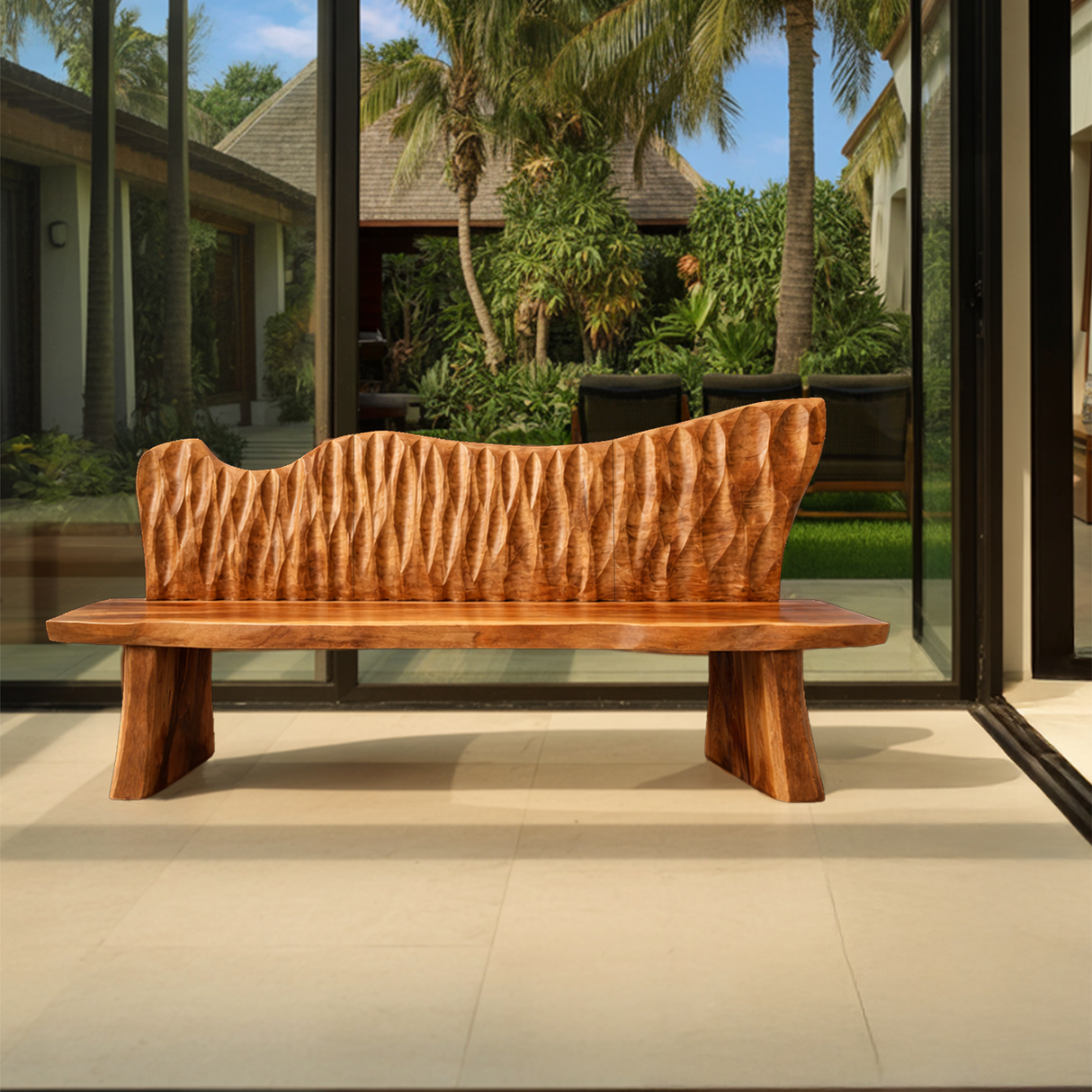 Handcrafted Rustic Wood Entryway Bench For Home Interior