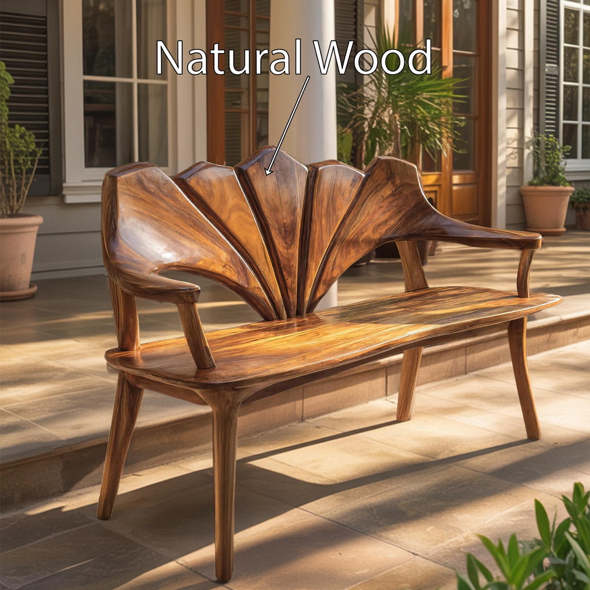 Solid Wood Live Edge Bench For Entryway And Living Area