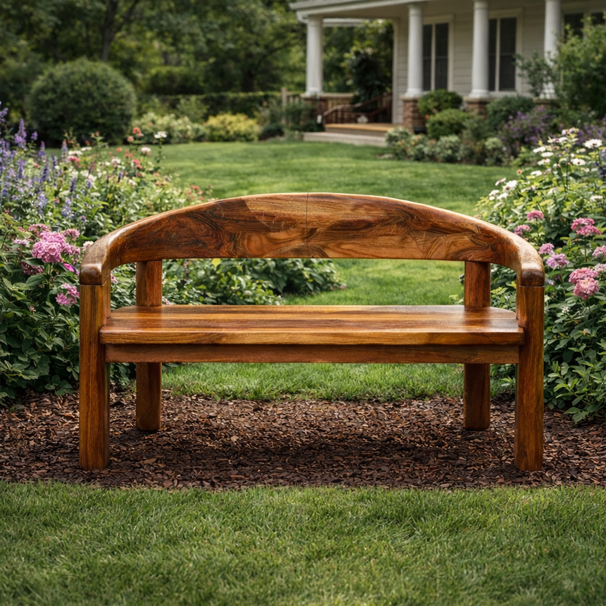 Solid Wood Live Edge Entryway Bench For Modern Interiors