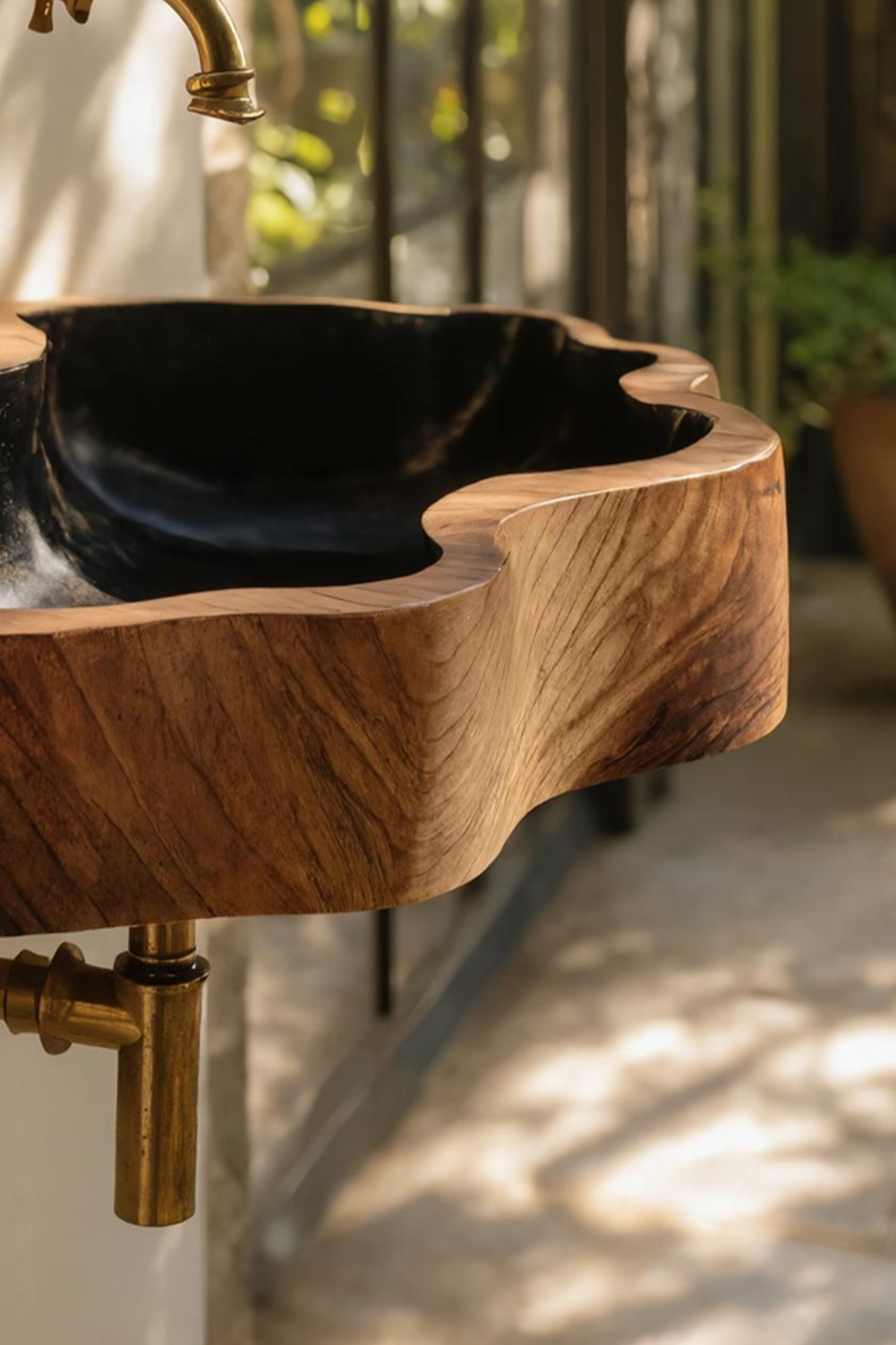 Modern Solid Wood Vanity Sink For High End Bathroom Furniture