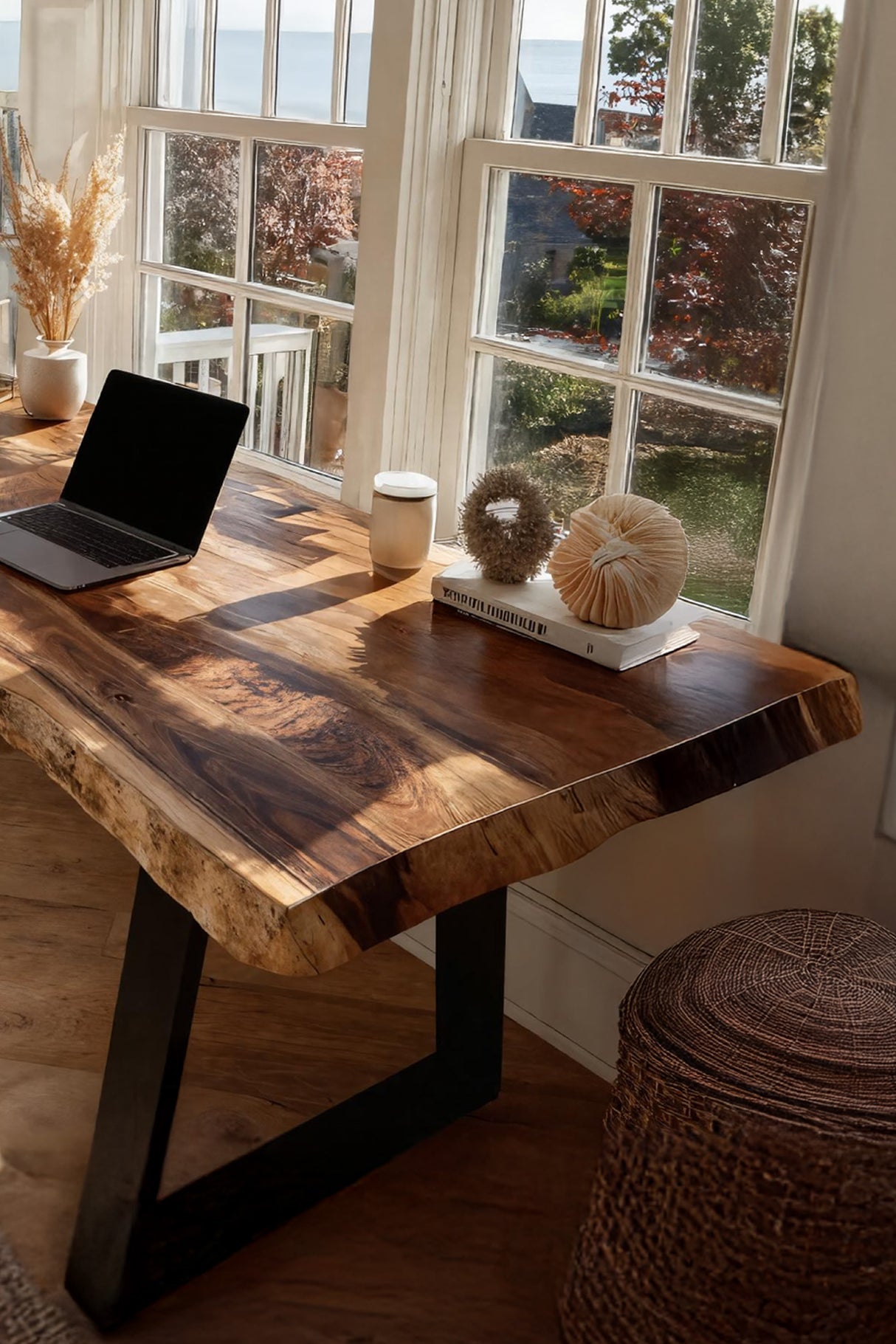 Mid Century Solid Wood Tabletop For Living Room Decor