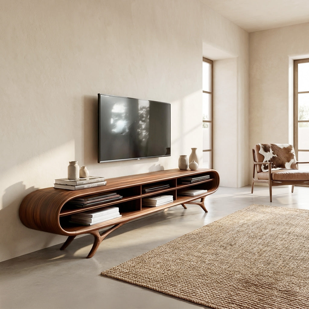 Contemporary Wooden TV Cabinet For Elegant Interior