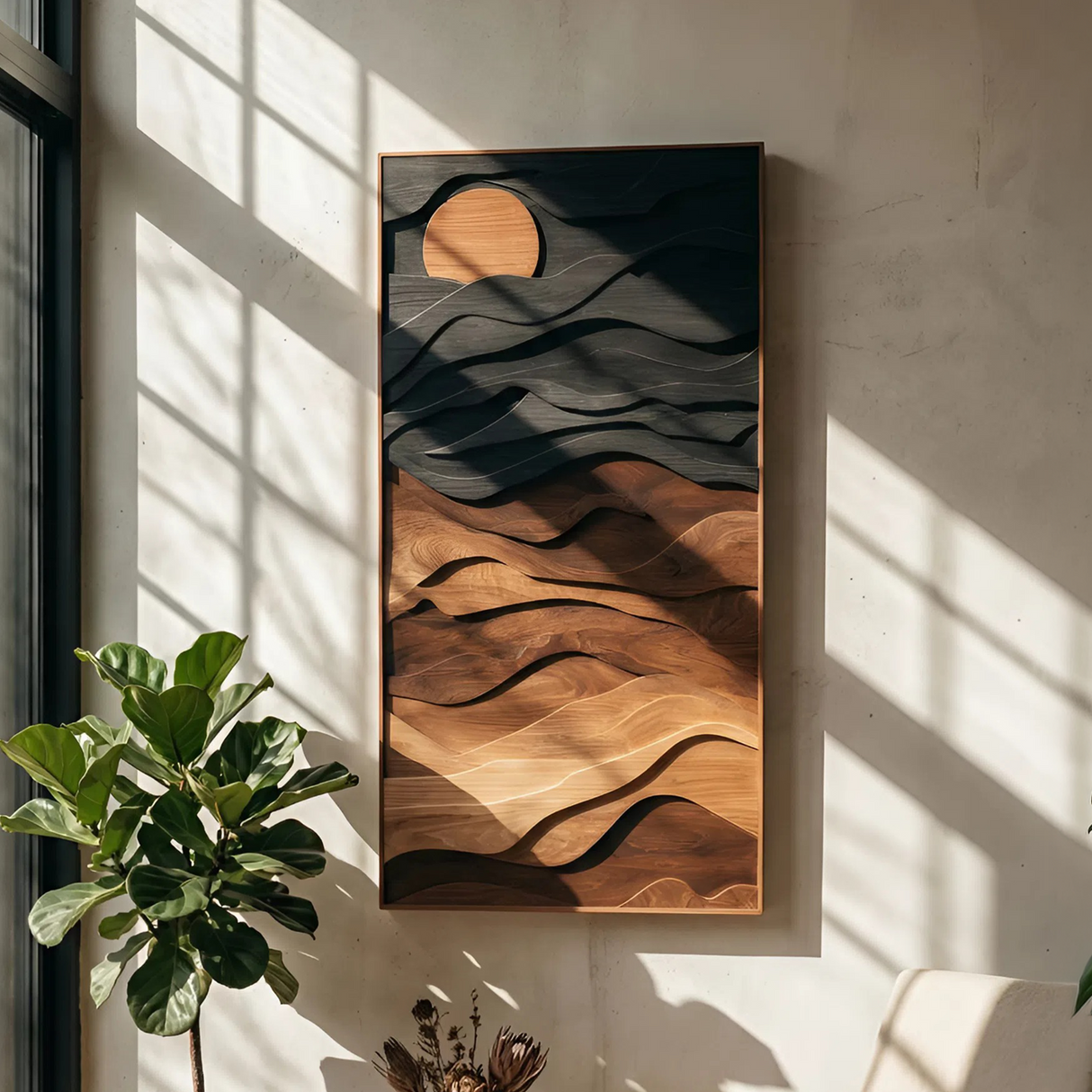 Minimalist Organic Wall Art For Lounge And Living Display