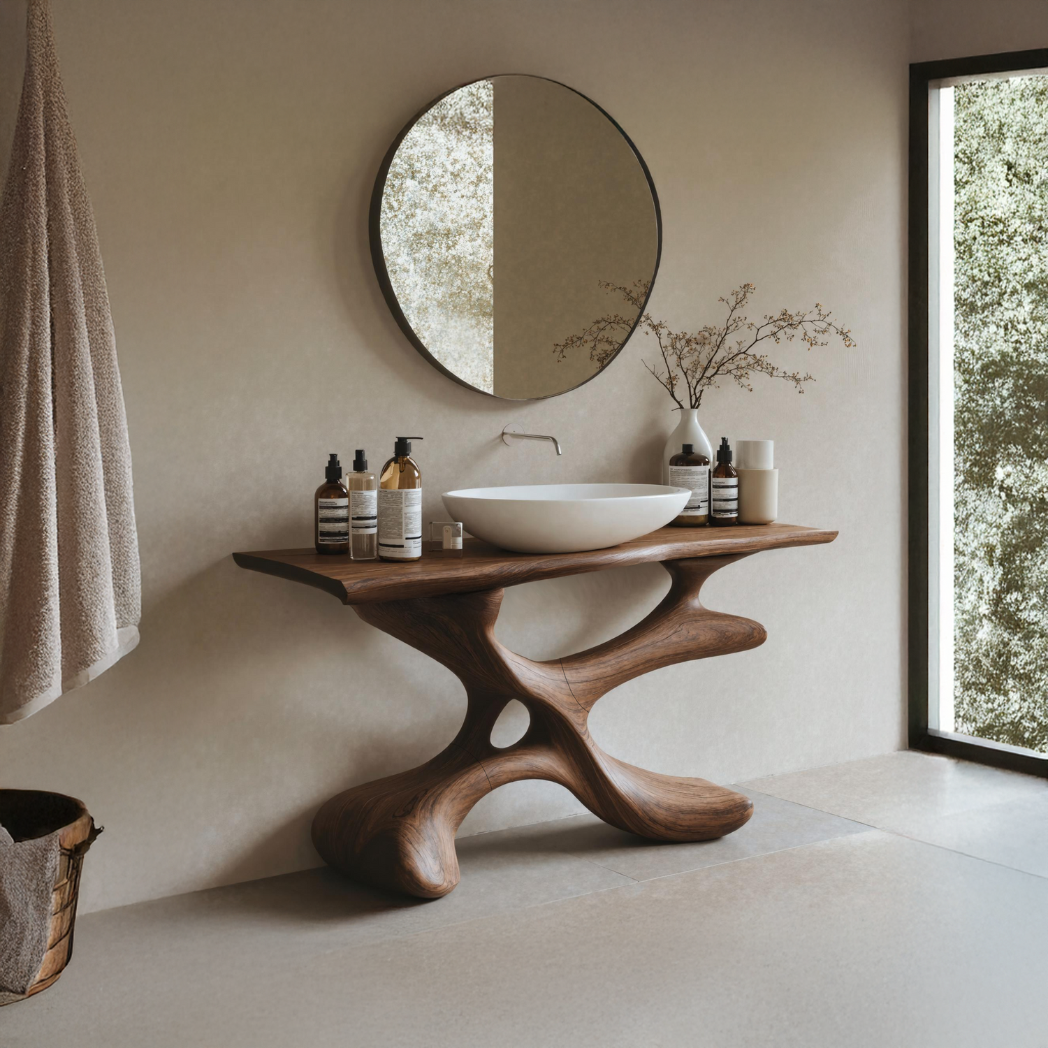 Handcrafted Bathroom Vanity For Furniture Decor Style