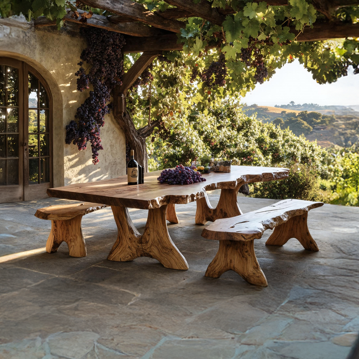 Handcrafted Kitchen Table For Warm Rustic Homes
