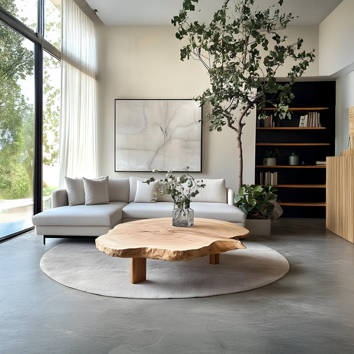 Farmhouse Solid Wood Table For Living Room Use