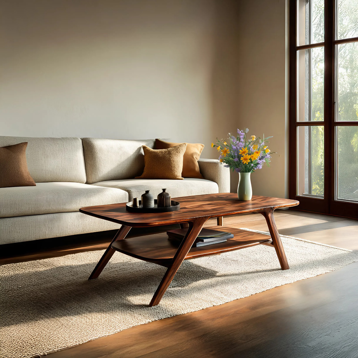 Modern Coffee Table With Storage Functional For Living