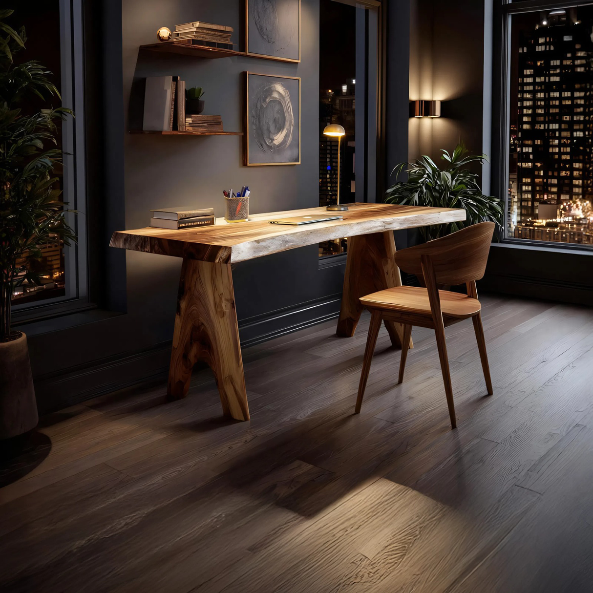 Modern Wooden Desk For Home Study And Creative Space