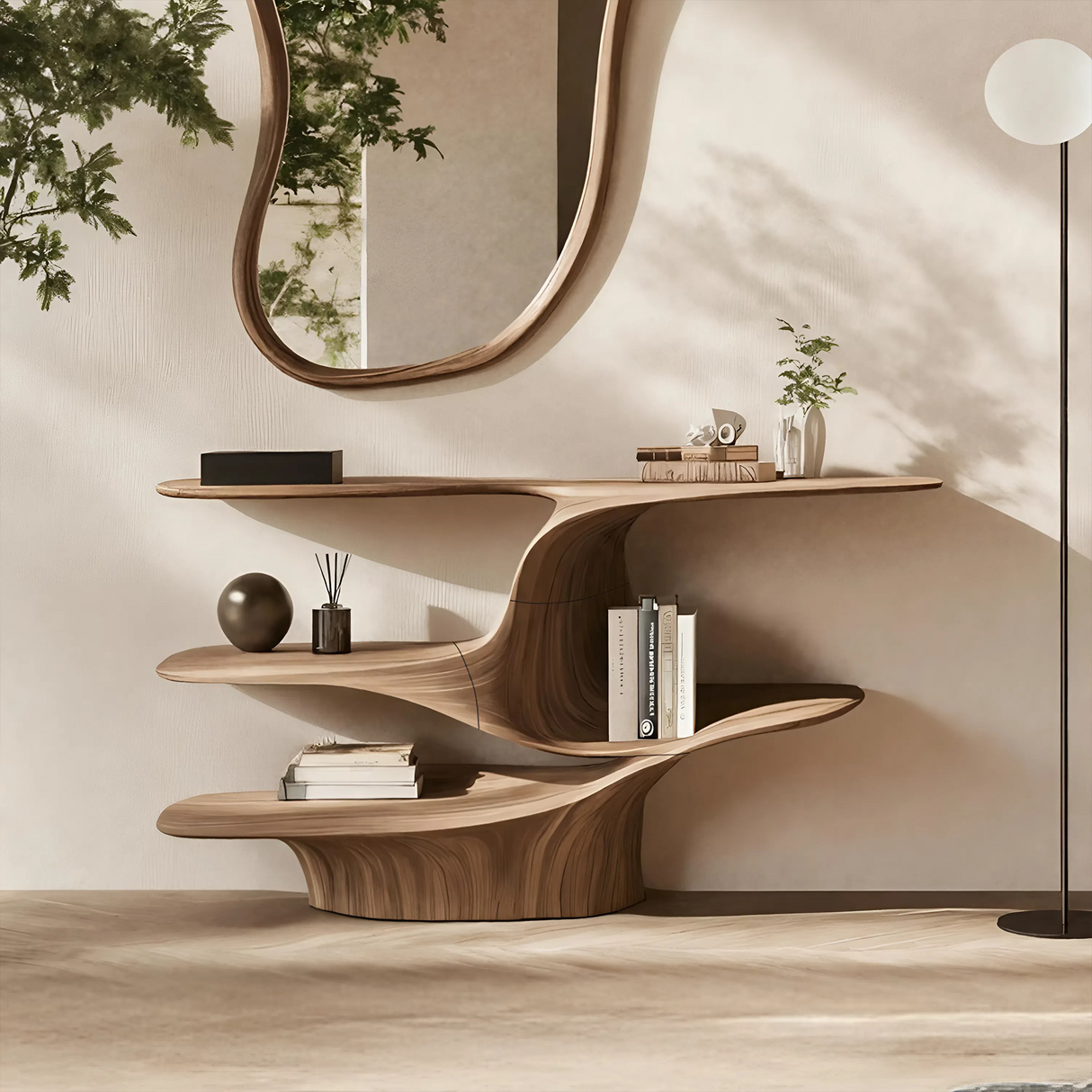 Rustic Live Edge Vanity For Bathroom Design And Storage