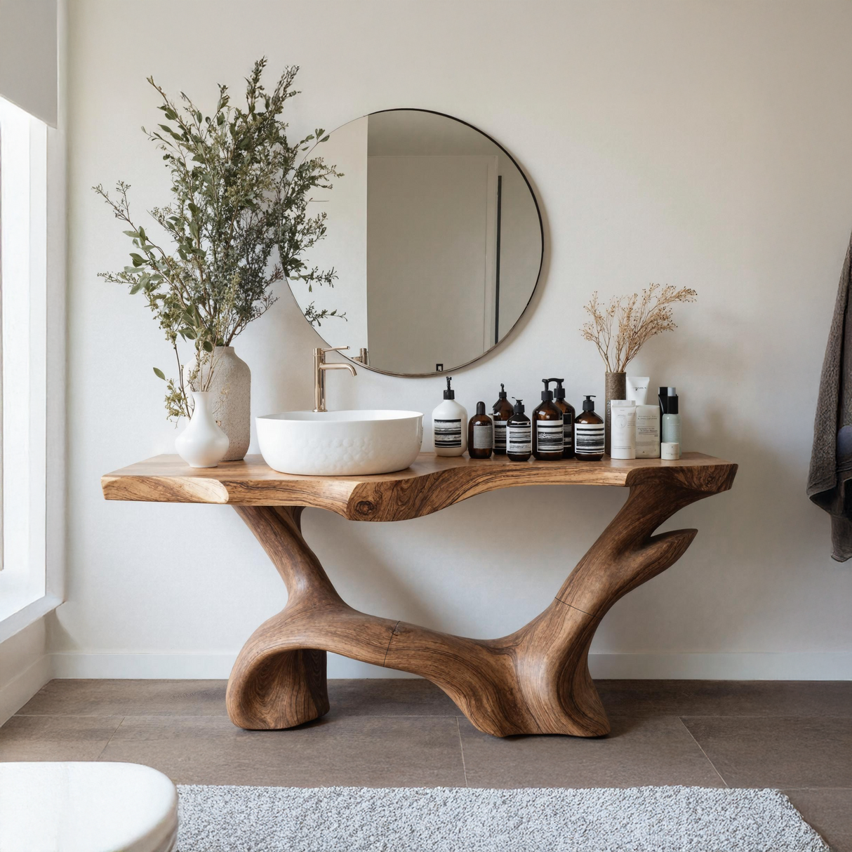 Farmhouse Solid Vanity For Country Bathroom Design