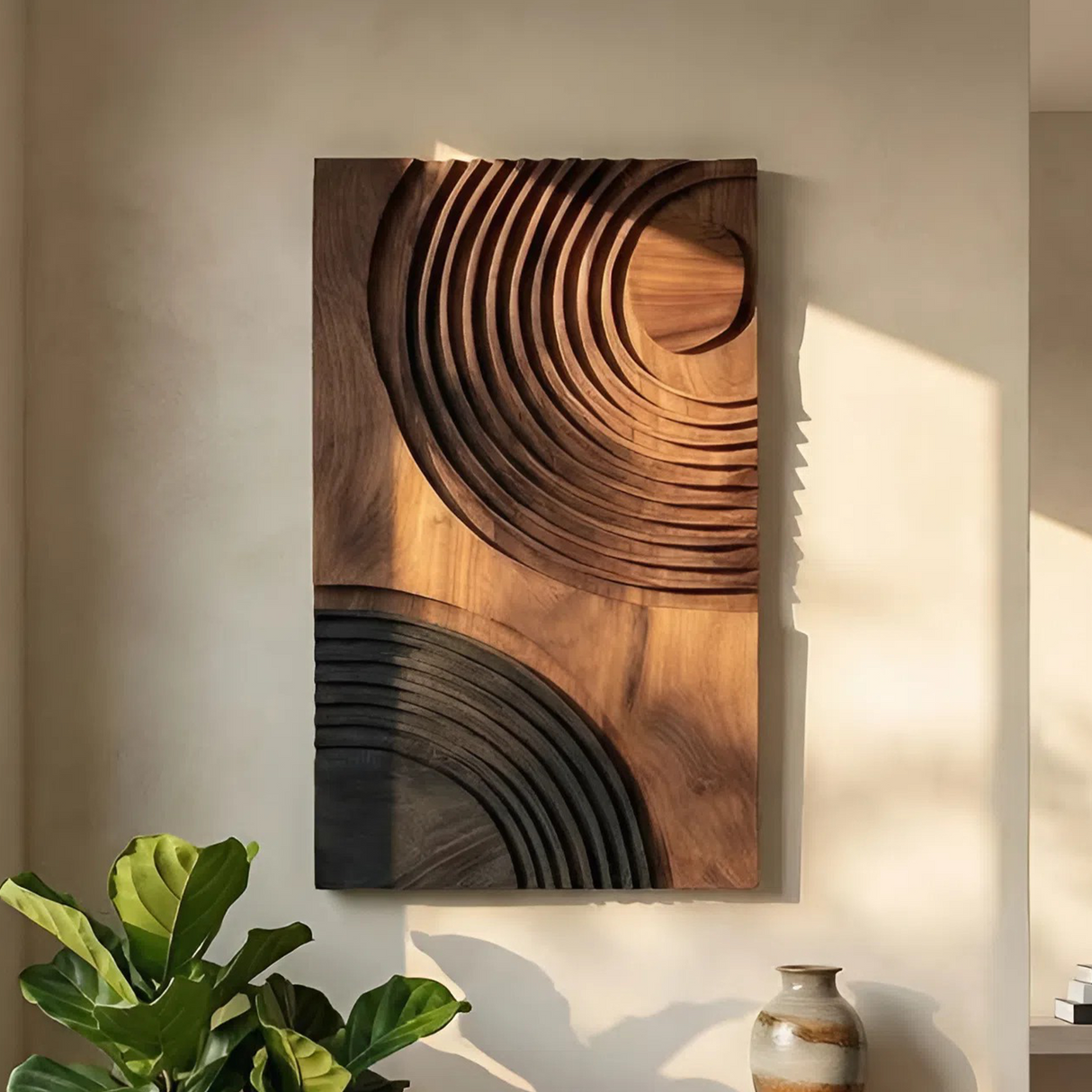 Modern Abstract Wall Art Panel For Dining Room Display