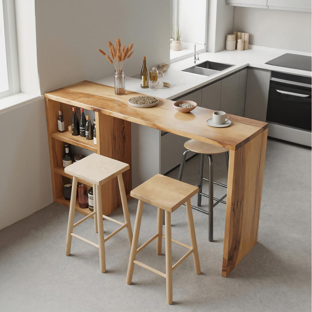 Compact Bar Table With Storage For Small Dining Area