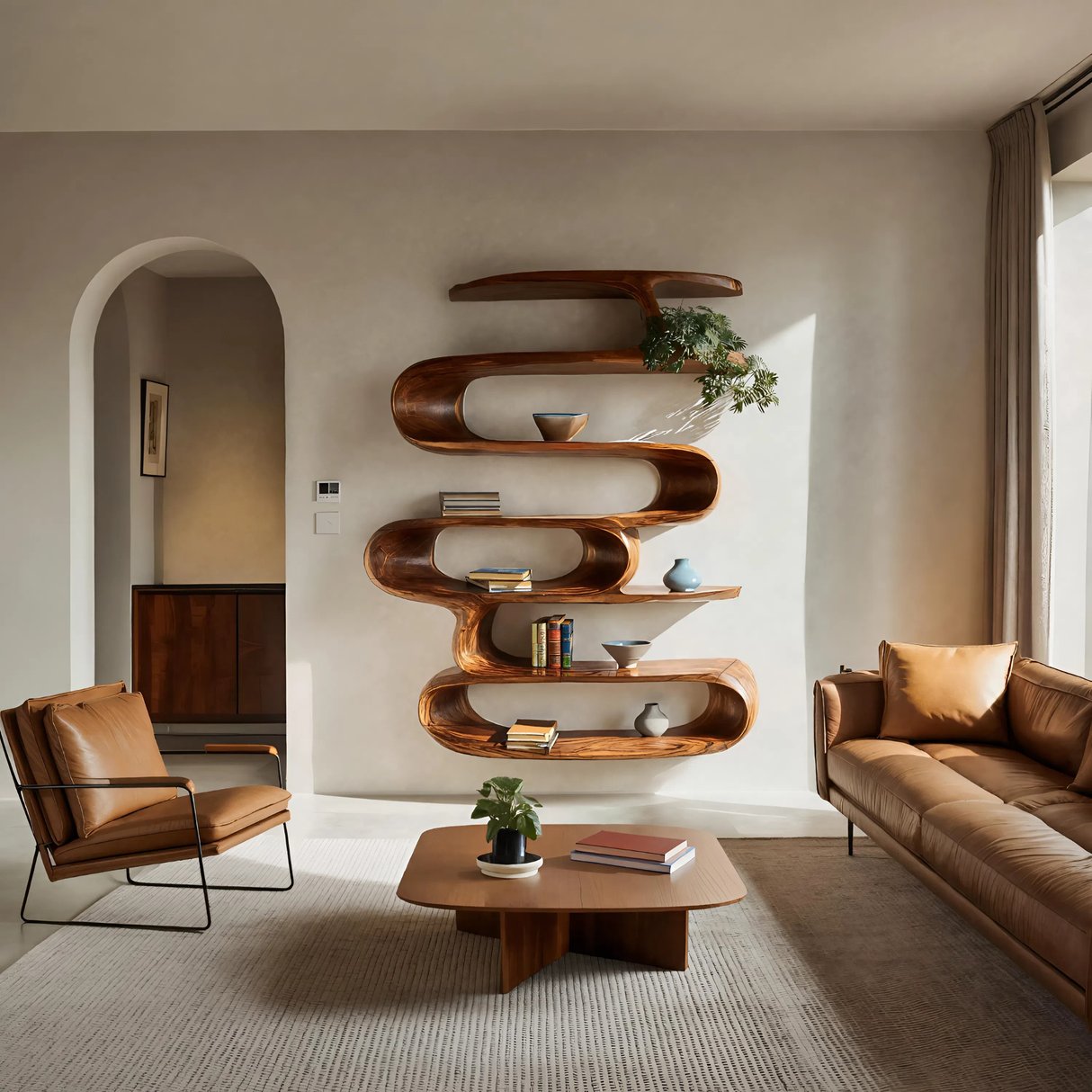 Elegant Wall-Mounted Shelf For Modern Home Decor