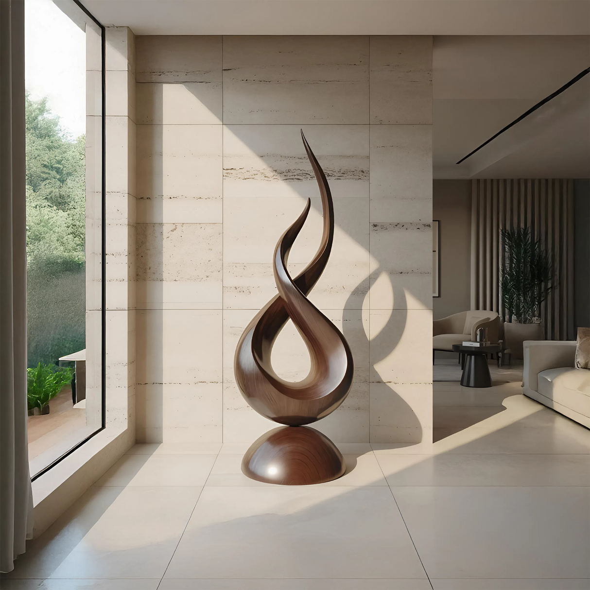 Farmhouse Abstract Sculpture For Garden Outdoor Accent