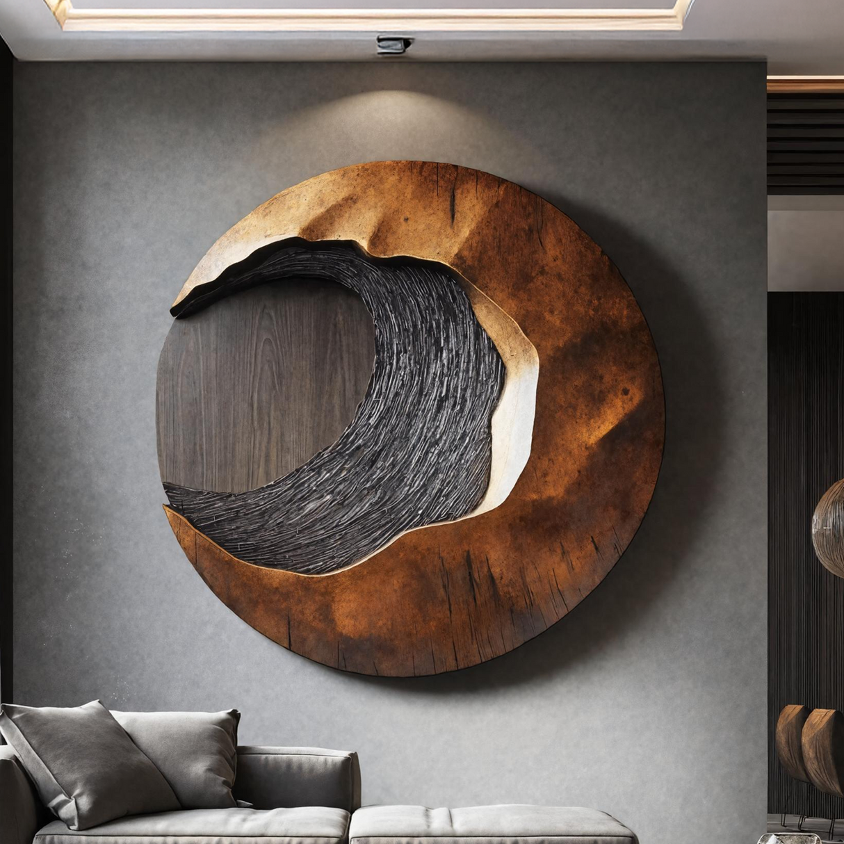 Handcrafted 3D Wood Wall Art For Entryway Focal Point