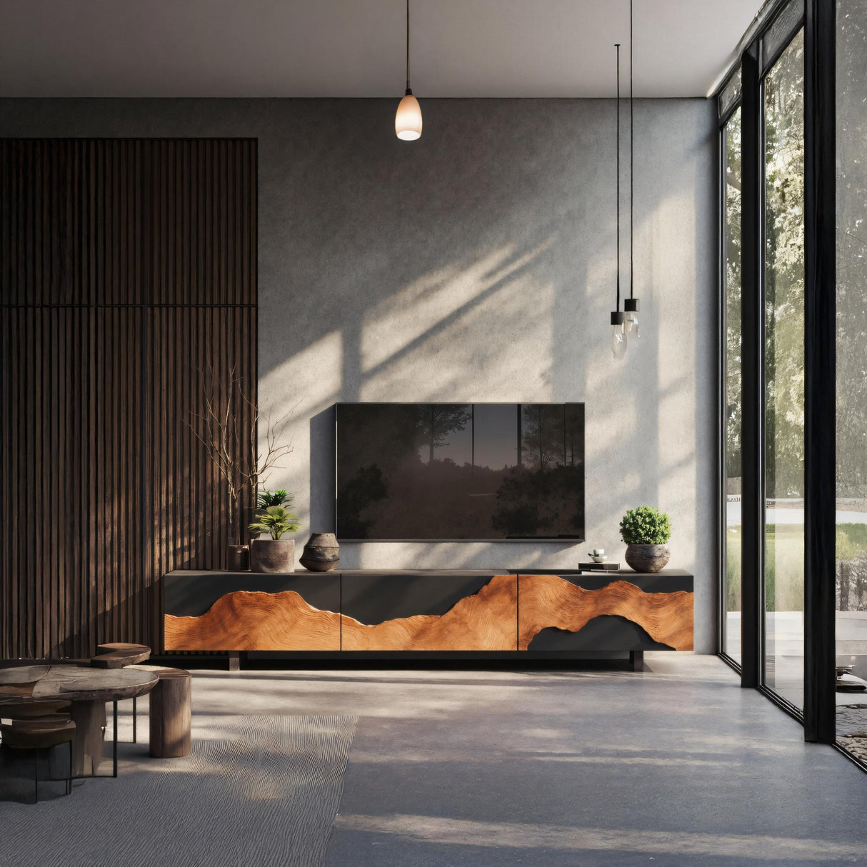 Handcrafted Farmhouse TV Console For Living Room