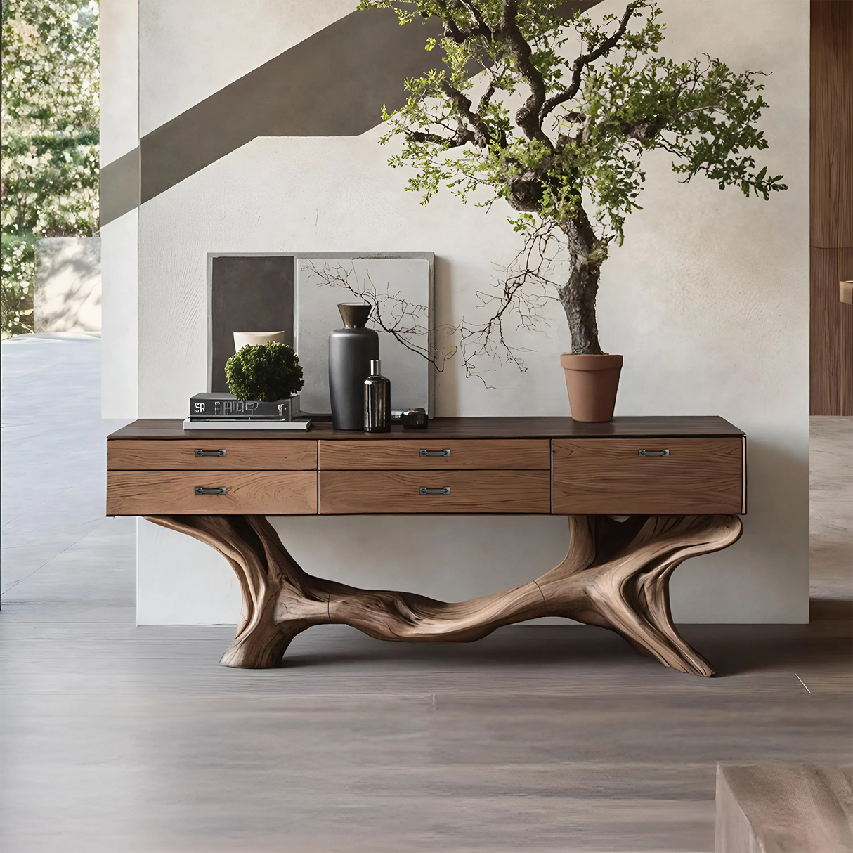 Farmhouse Live Edge Entryway Table For Bedroom Cozy Decor Ideas