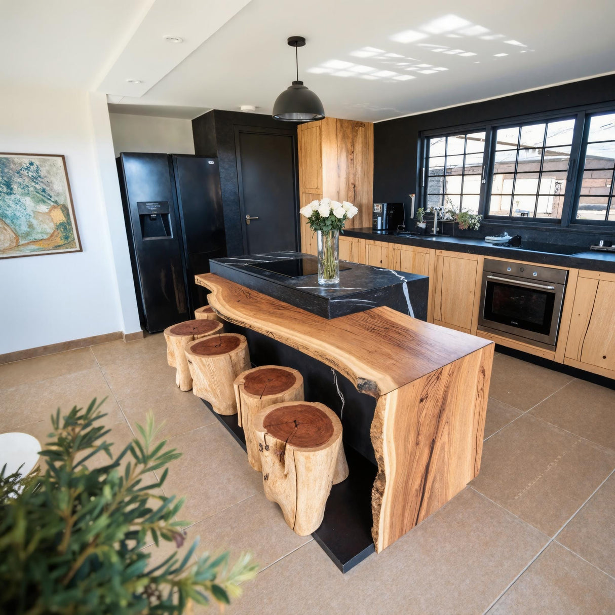 Modern Live Edge Bar Countertop For Kitchen Island