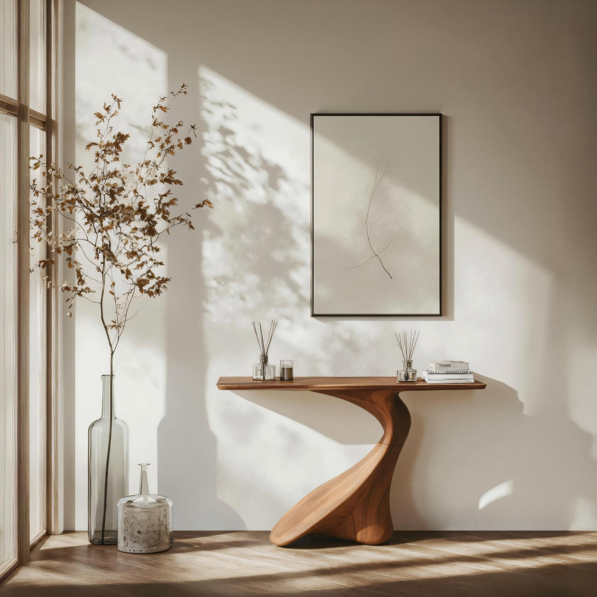 Rustic Chic Console Table Entryway Design