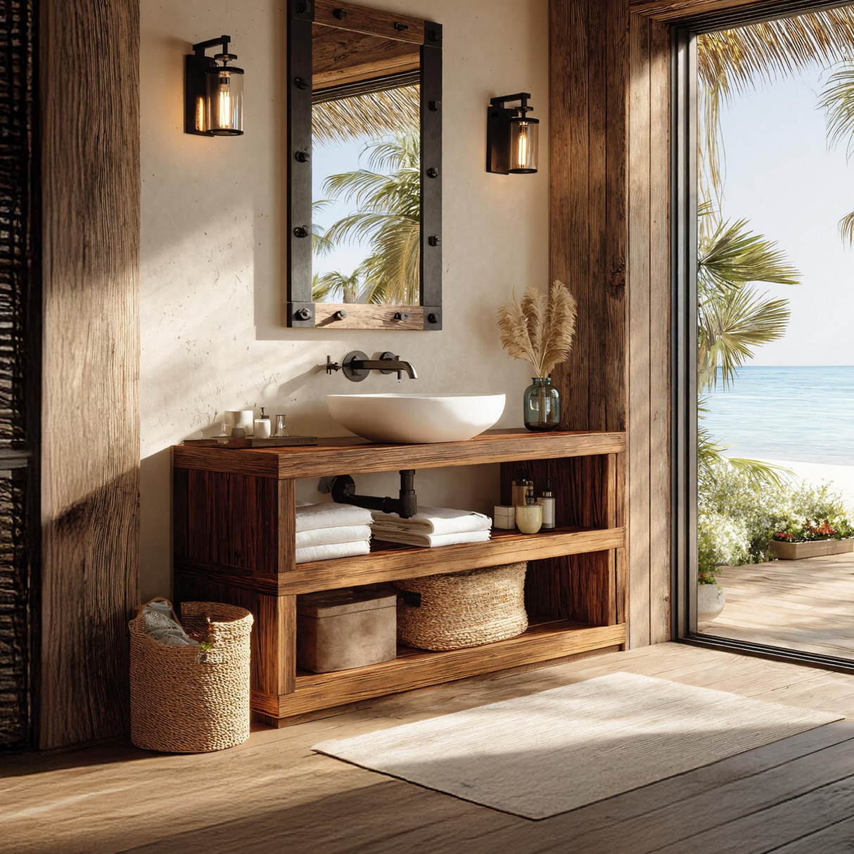 Mid Century Bathroom Storage For Furniture Organization