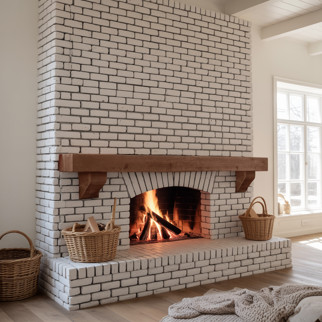 Rustic Fireplace Mantel Shelf For Living Room Cabin Decor