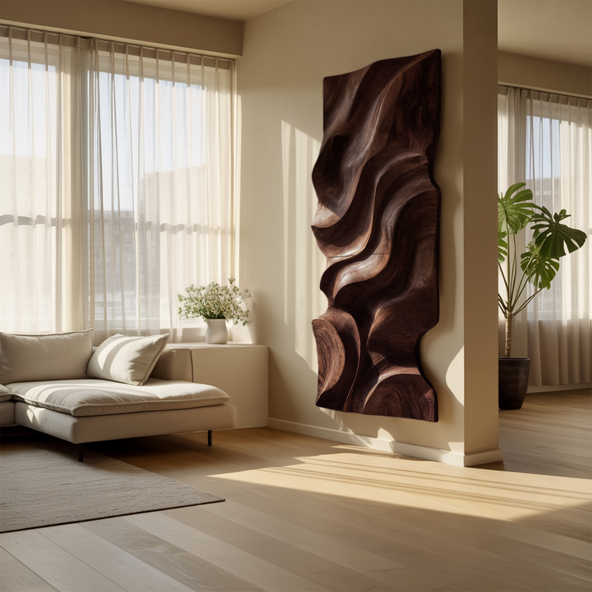 Modern Organic Wall Decor Art Piece For Living Room