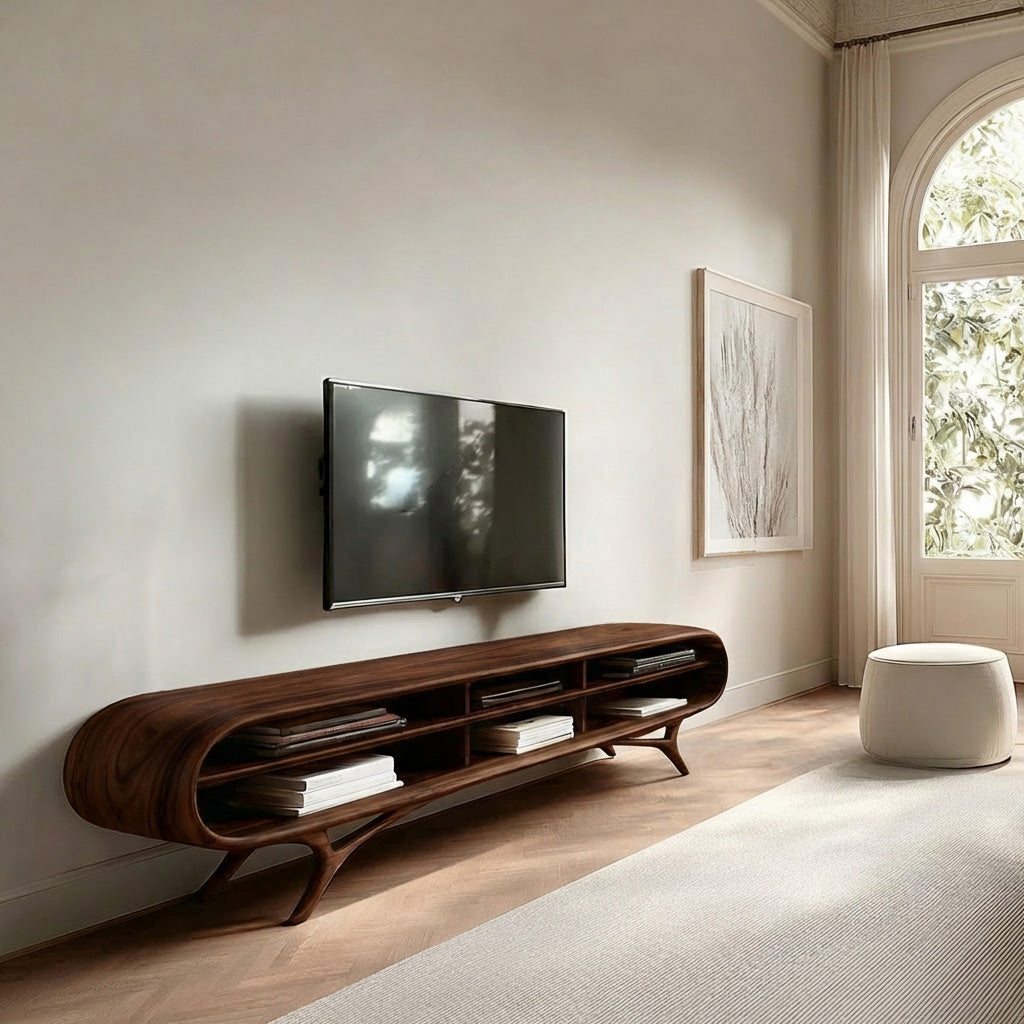 Contemporary Wooden TV Cabinet For Elegant Interior