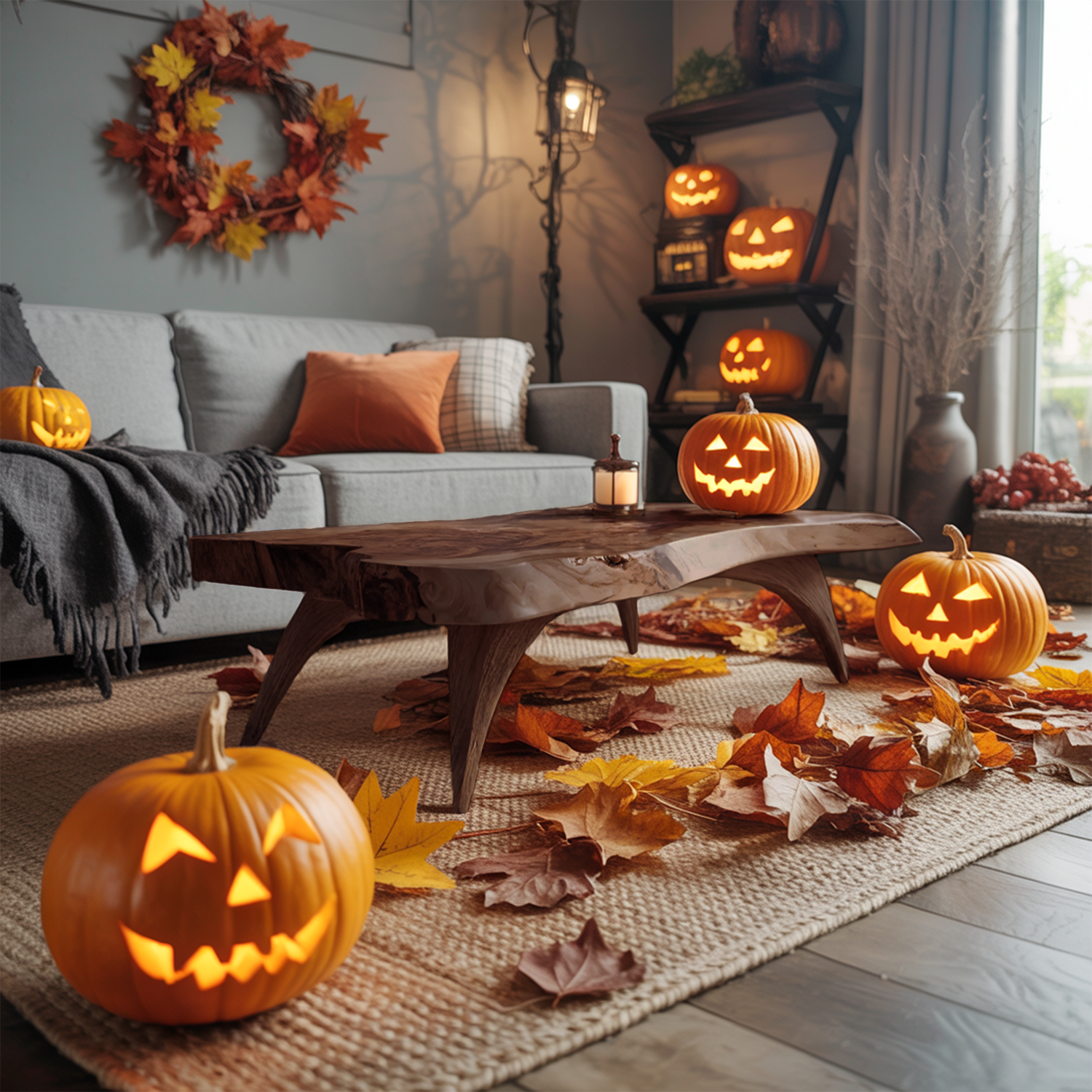 Mid Century Live Edge Coffee Table For Entryway Design Halloween Style