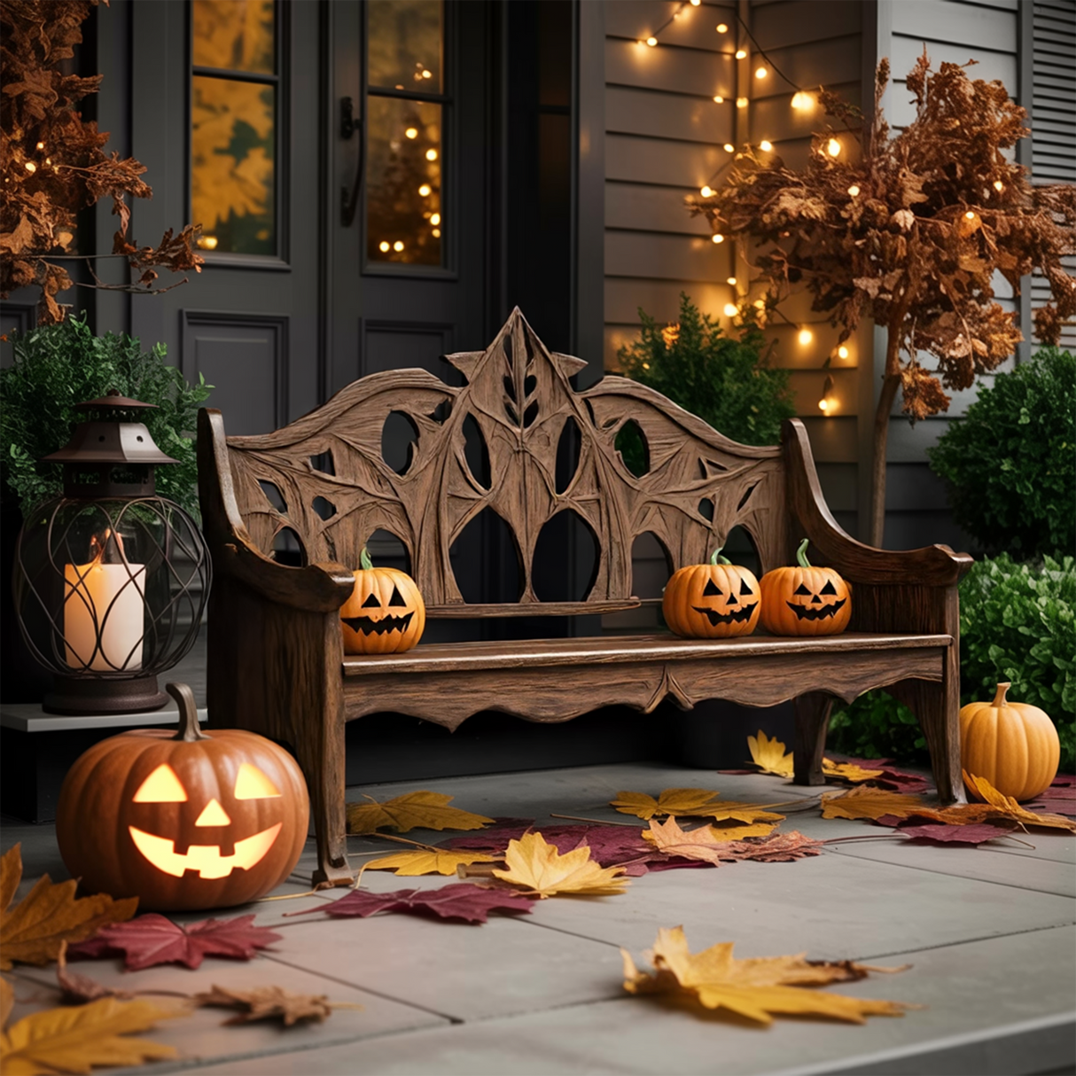 Mid Century Halloween Patio Chair For Spooky Outdoor Design