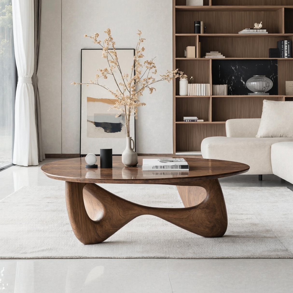 Rustic Coffee Table For Warm Room Ambience