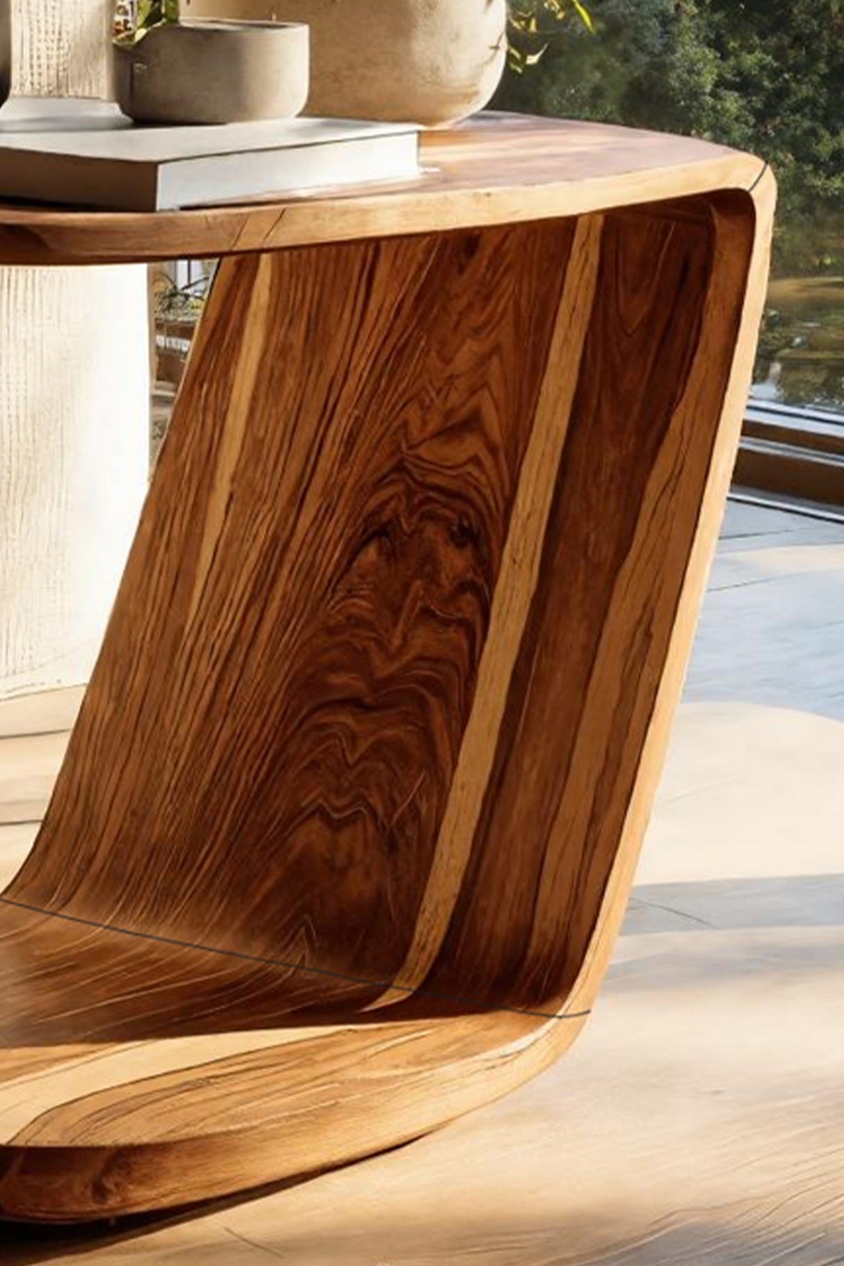 Handcrafted Live Edge Side Table For Furniture Collection