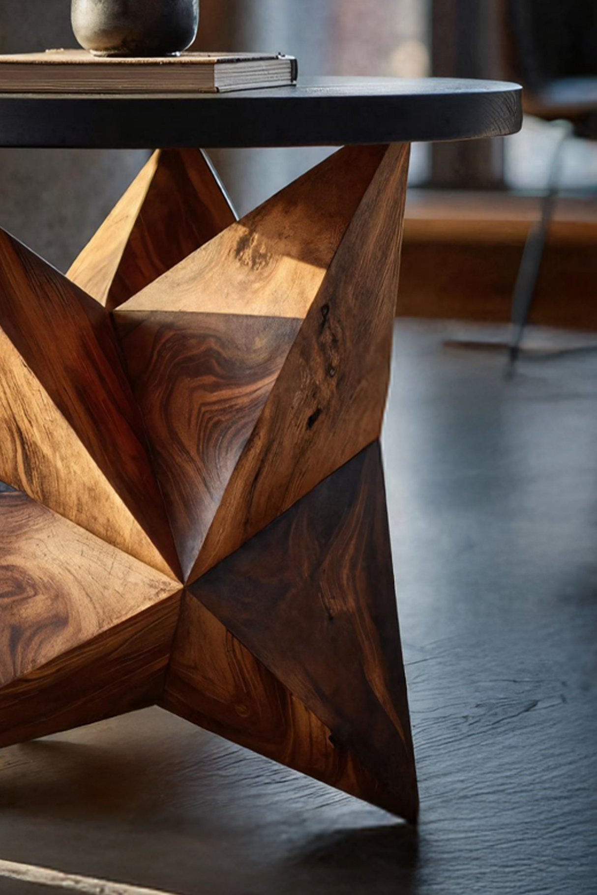 Handcrafted Wooden Side Table For Elegant Furniture Decor