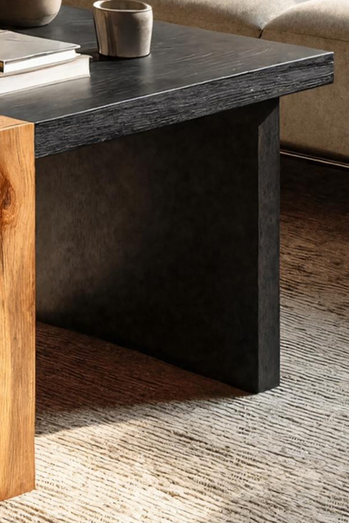 Handcrafted Live Edge Side Table For Rustic Cabin Decor