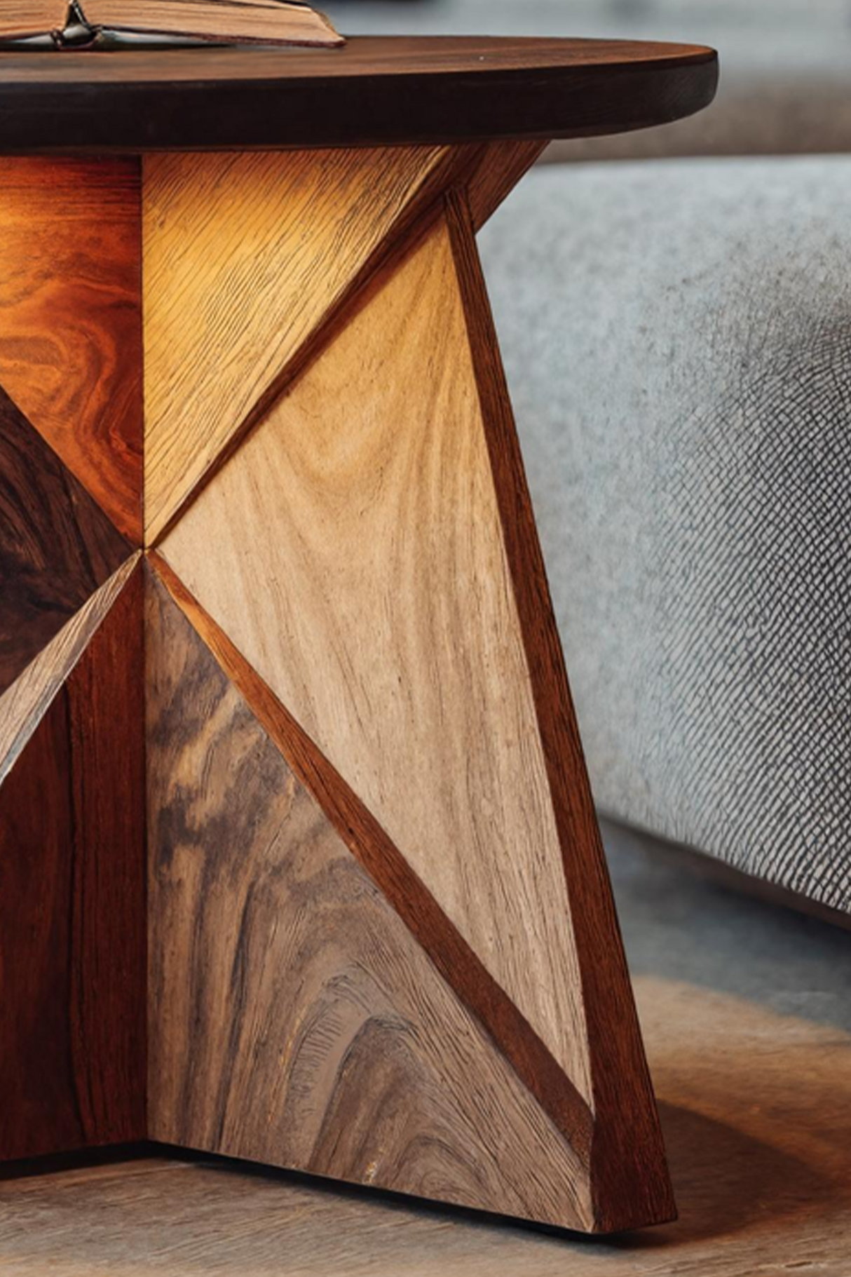 Farmhouse Live Edge Side Table For Natural Interior Decor