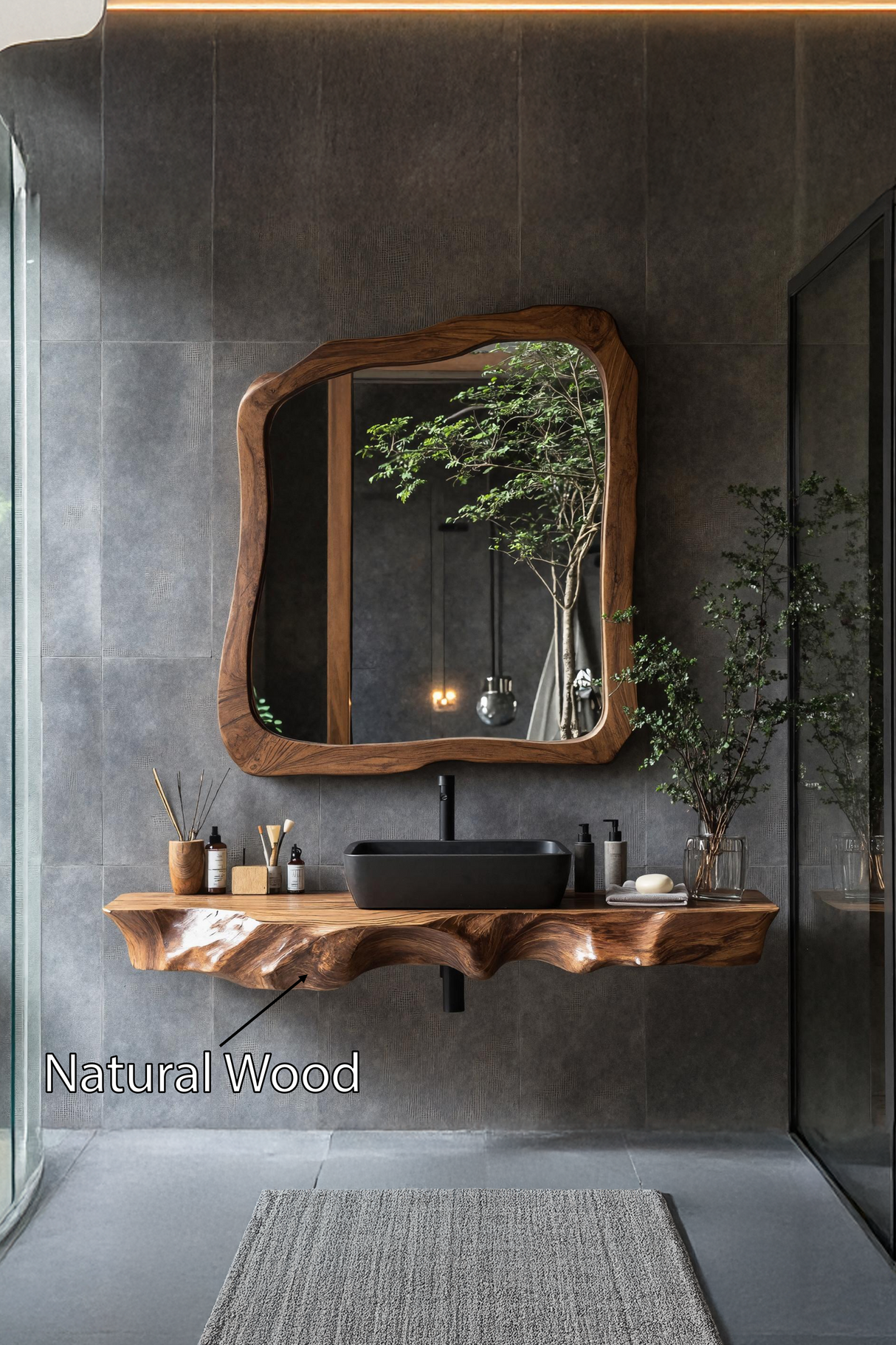 Farmhouse Solid Wood Vanity For Classic Bathroom