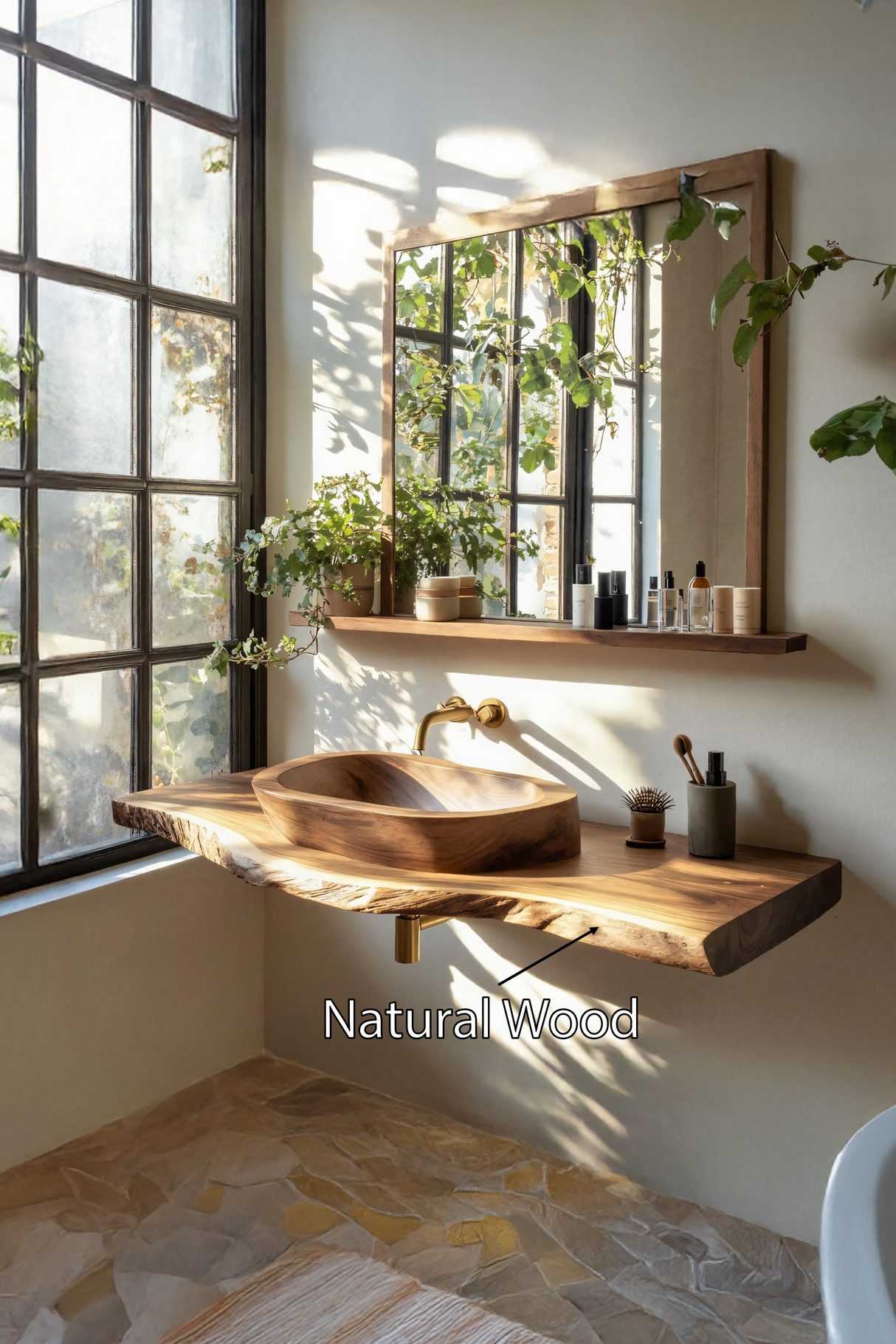 Handcrafted Vanity With Storage For Bathroom Design