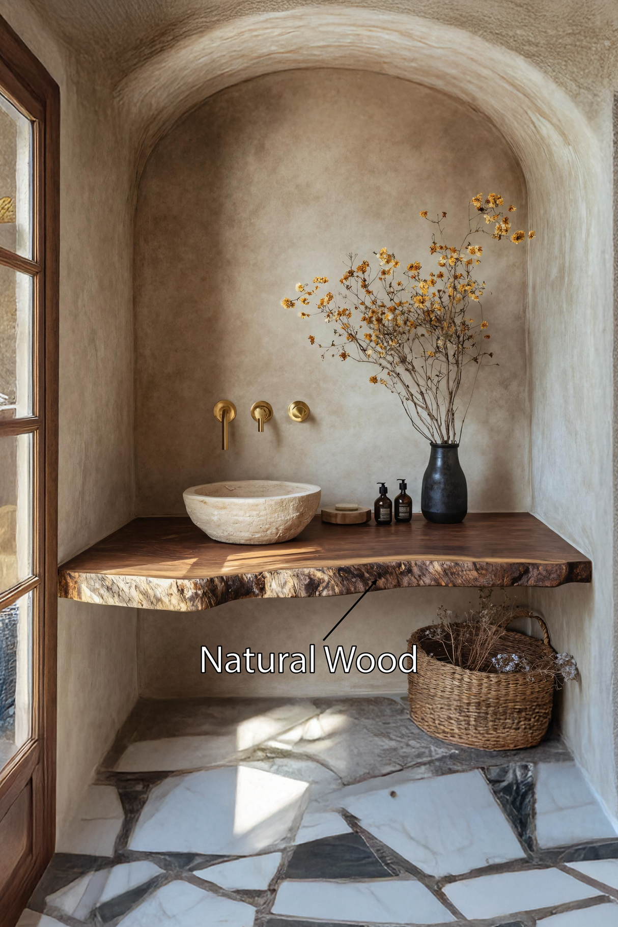 Farmhouse Wooden Vanity For Bathroom Decor