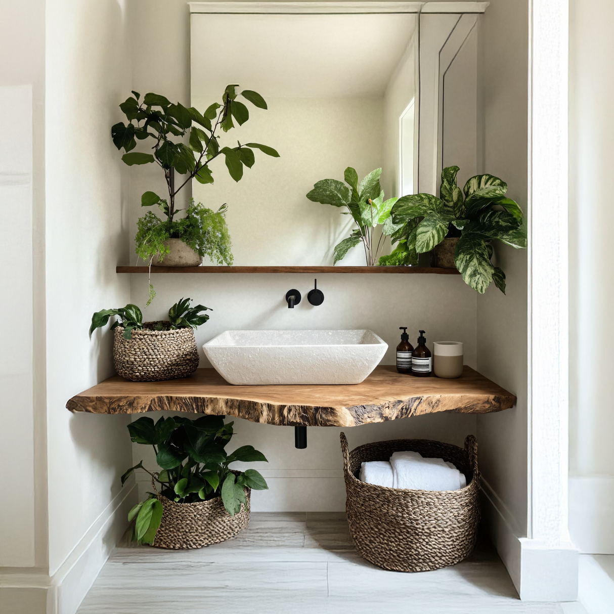 Farmhouse Bathroom Vanity For Natural Furniture Decor