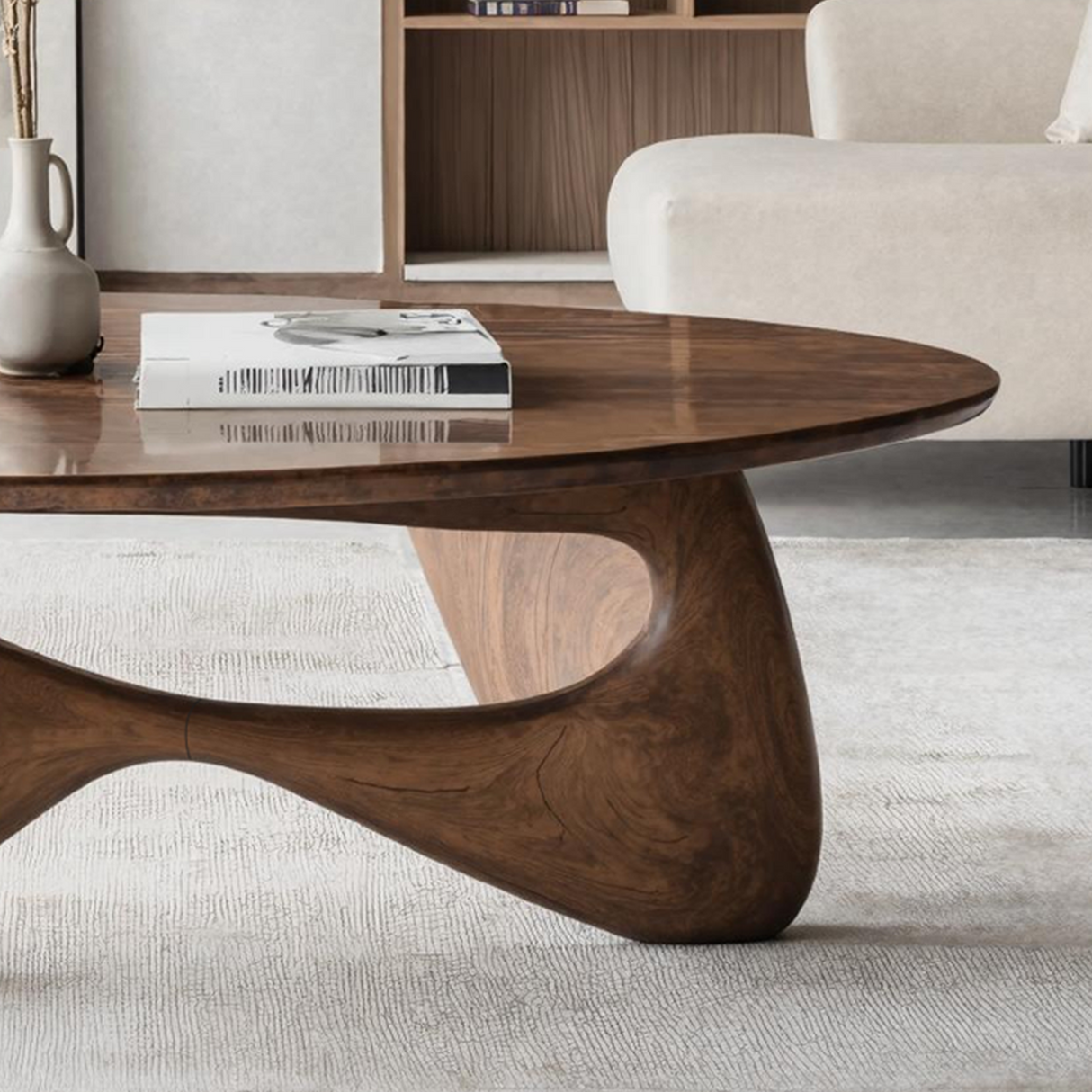 Rustic Coffee Table For Warm Room Ambience