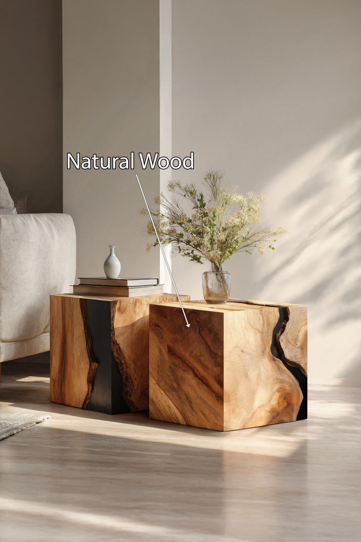 Farmhouse Low Coffee Table For Living Room And Lounge