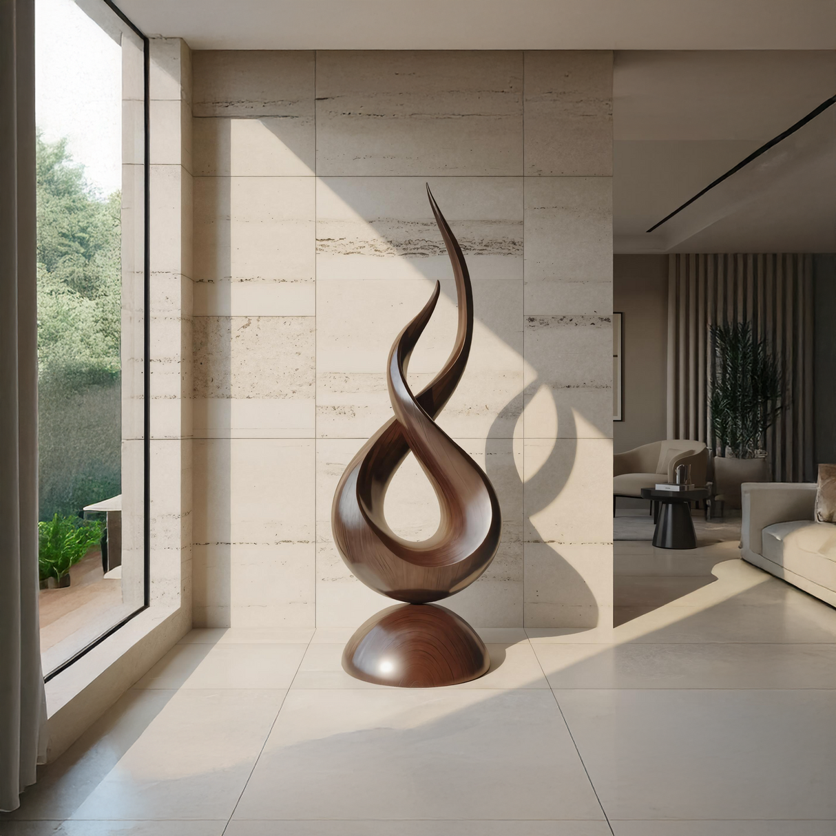 Farmhouse Abstract Sculpture For Garden Outdoor Accent