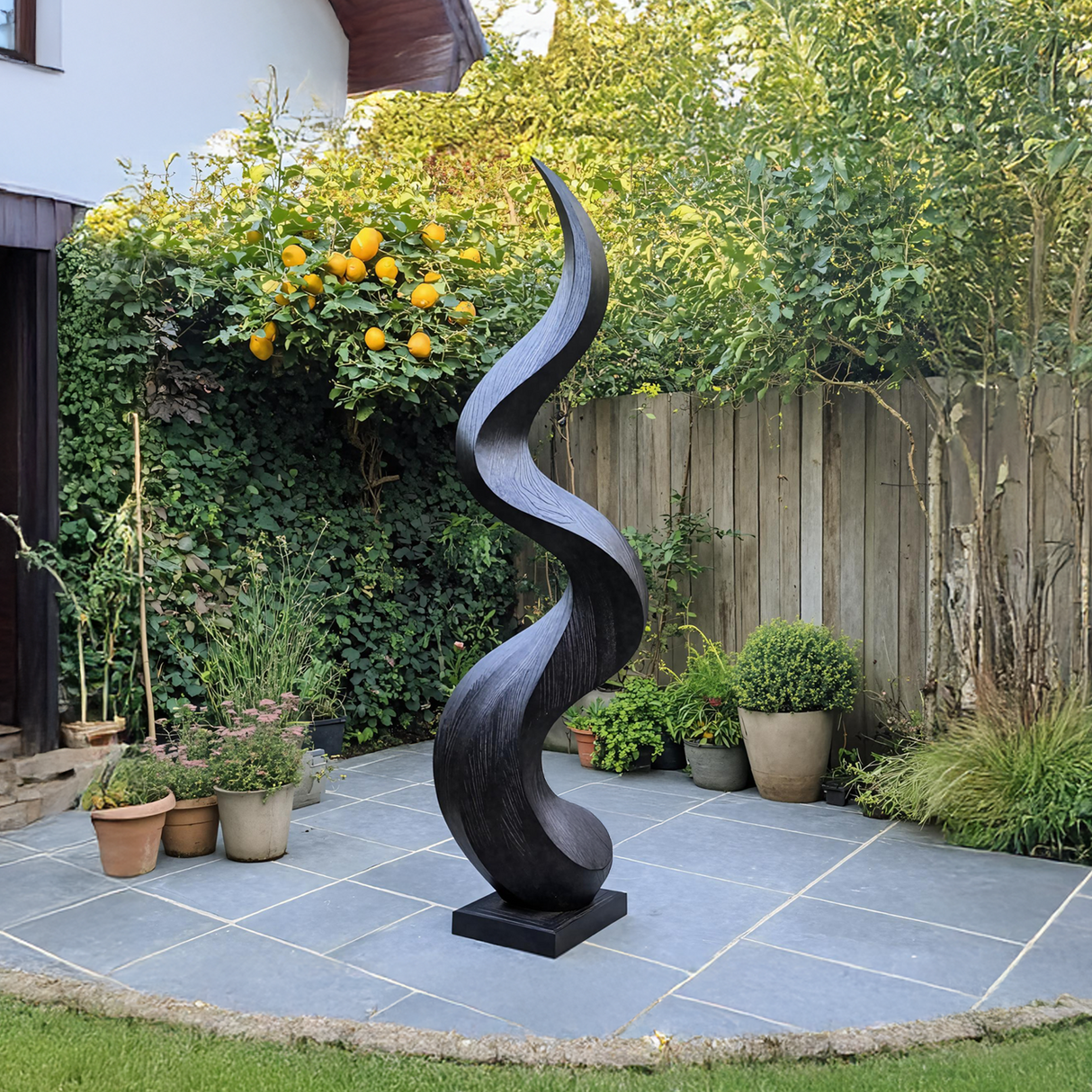 Rustic Abstract Sculpture For Living Room Feature Wall