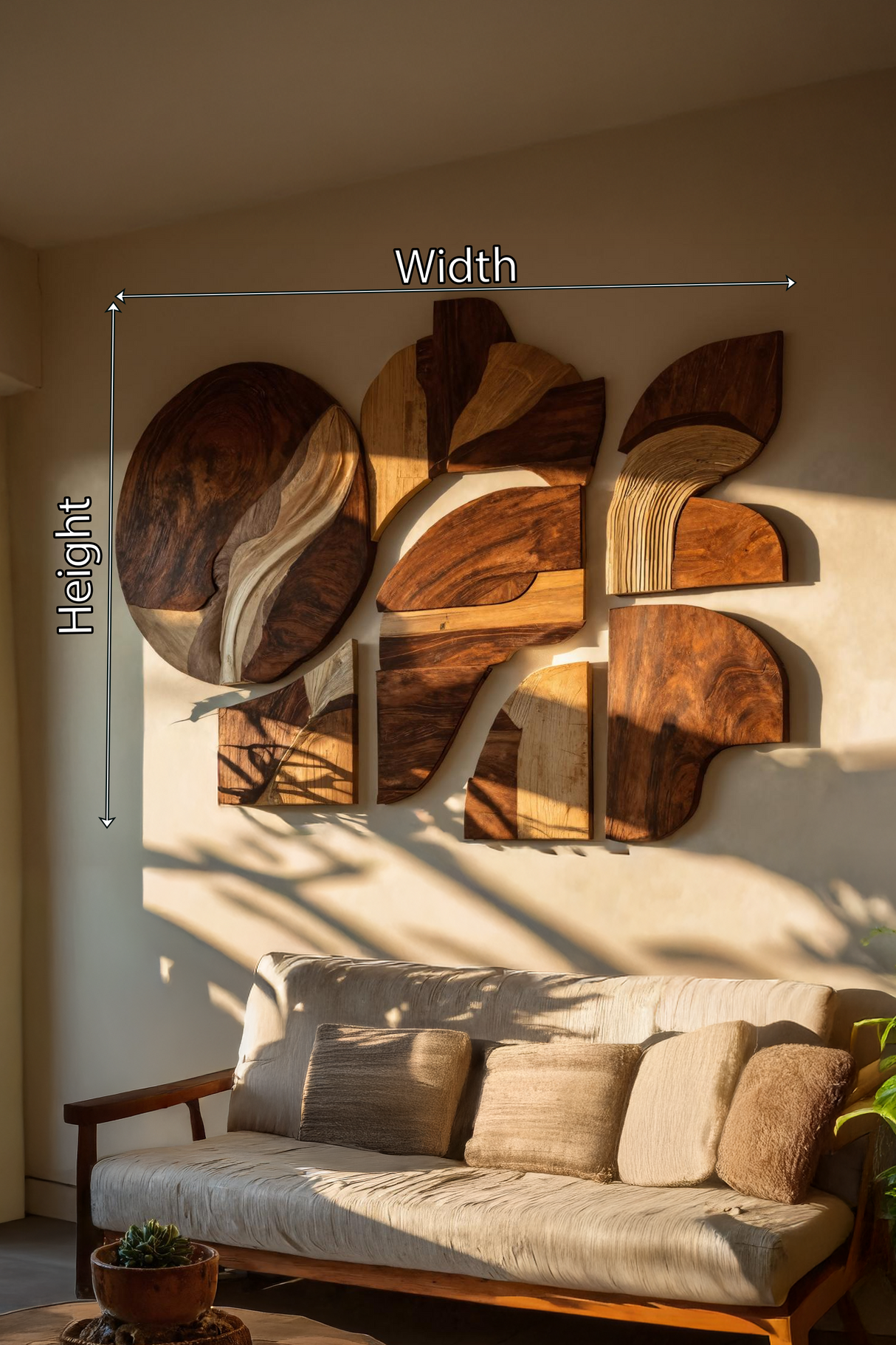 Farmhouse Wooden Wall Art Sculpture For Home Decor