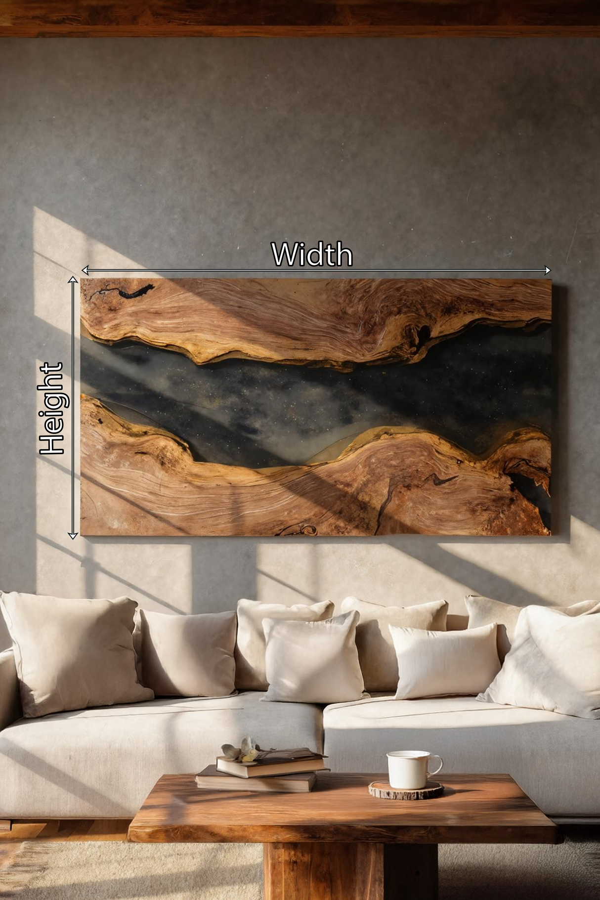 Handcrafted Solid Wood Wall Art For Bedroom Decor